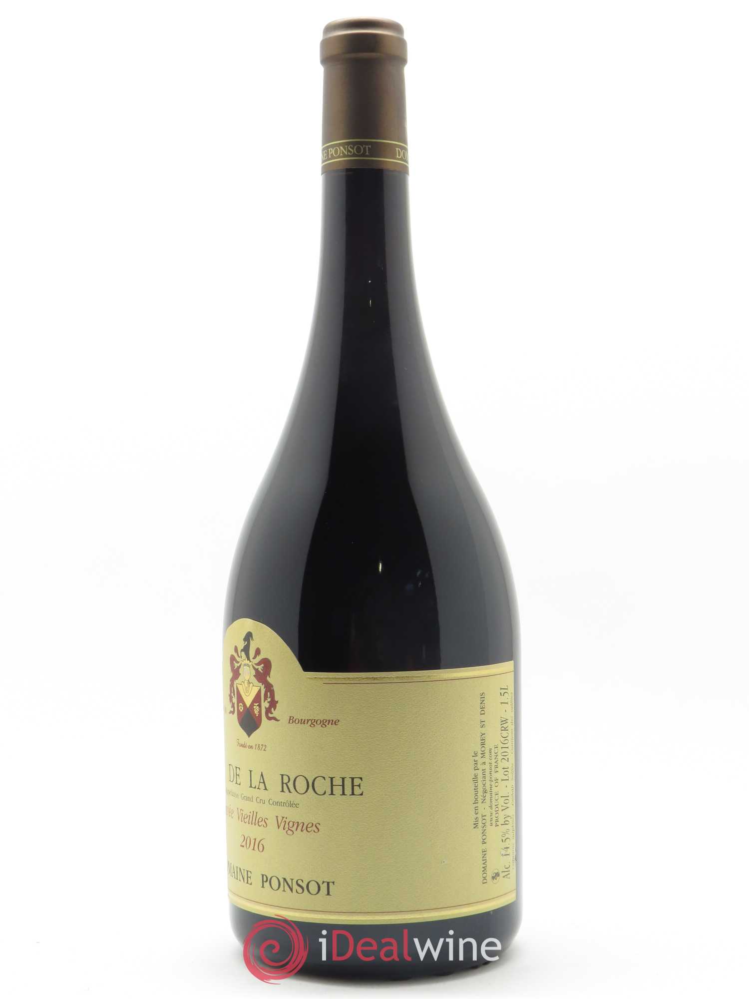 Clos de la Roche Grand Cru Vieilles Vignes Ponsot (Domaine) 2016 - Lot de 1 magnum - 1