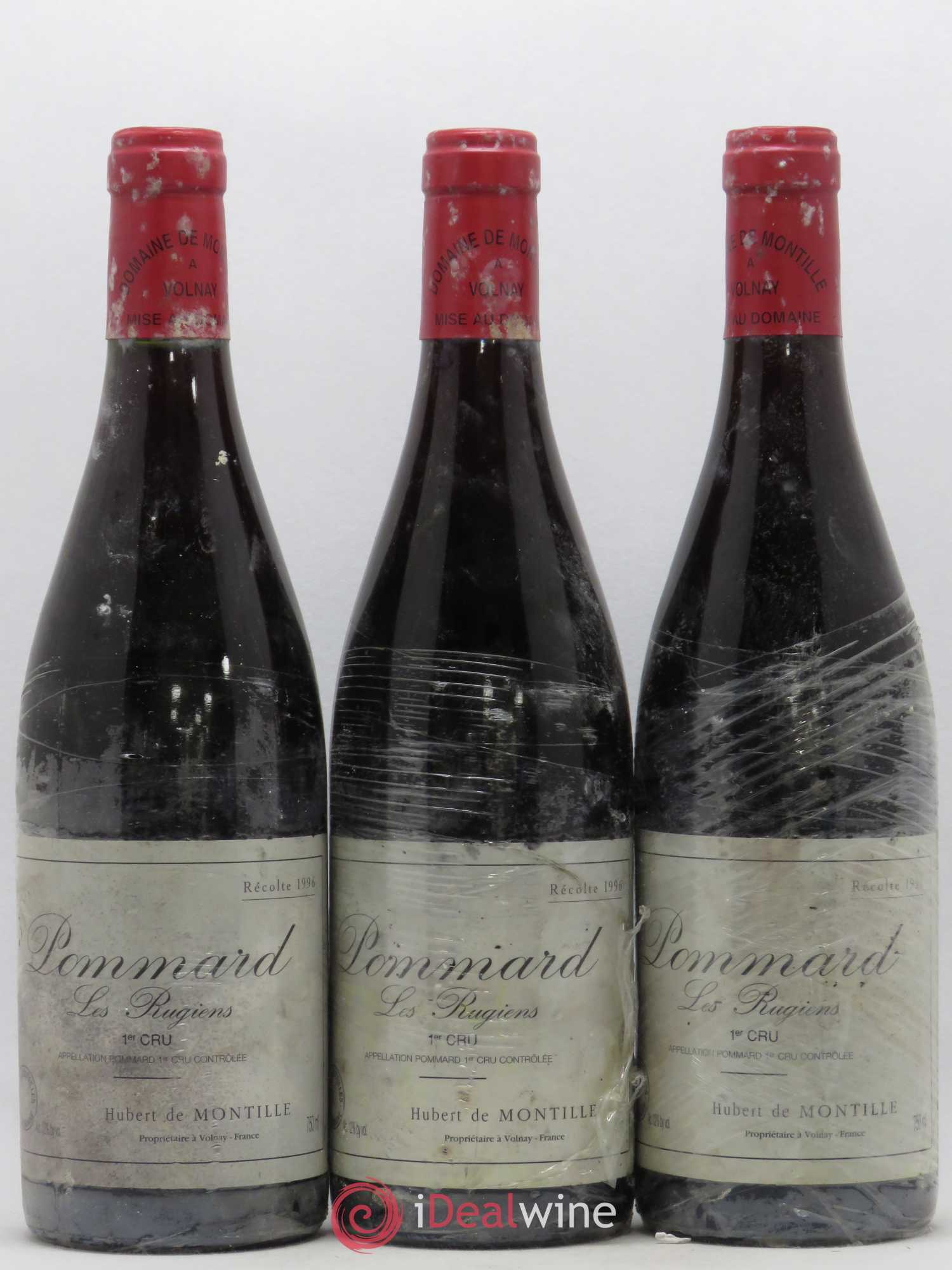 Pommard 1er Cru Les Rugiens-bas De Montille (Domaine) 1996 - Lot de 3 bouteilles - 0
