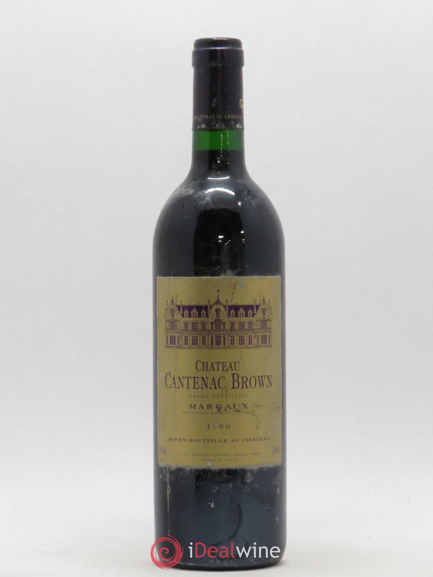 Château Cantenac Brown 3ème Grand Cru Classé 1990 - Lot de 1 bouteille - 0