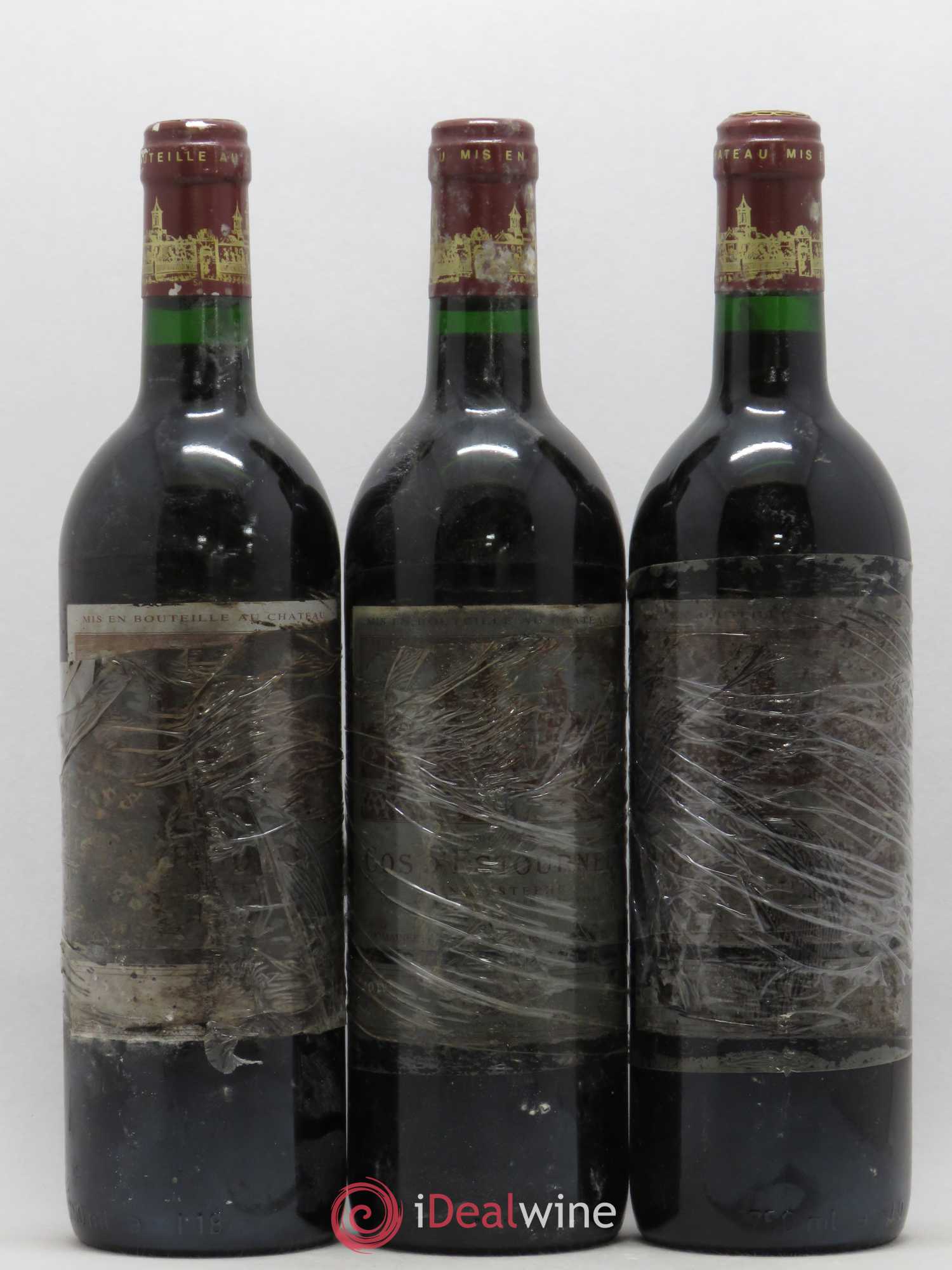 Cos d'Estournel 2ème Grand Cru Classé 1990 - Lot de 3 bouteilles - 0