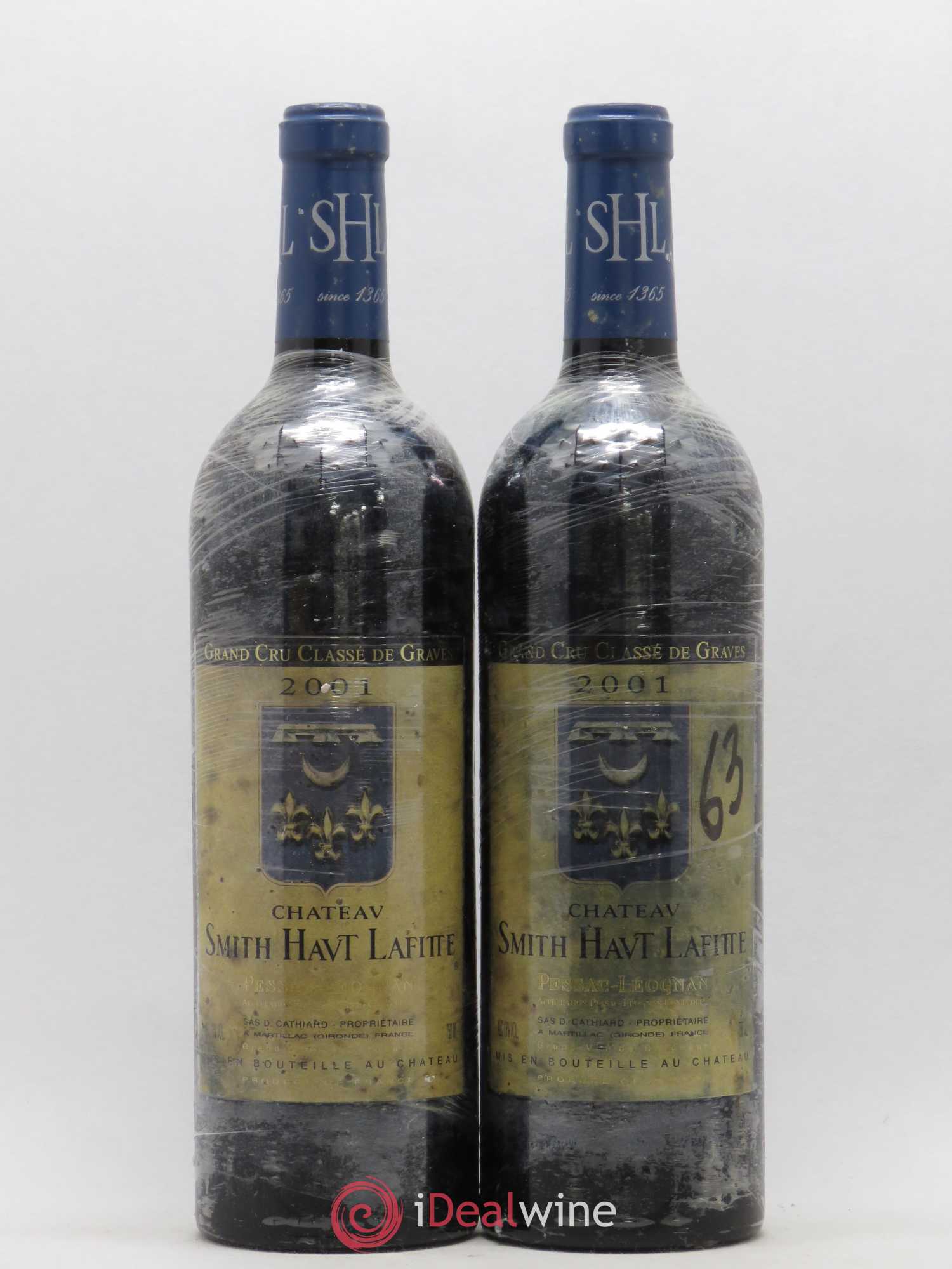 Château Smith Haut Lafitte Cru Classé de Graves 2001 - Lot de 2 bouteilles - 0