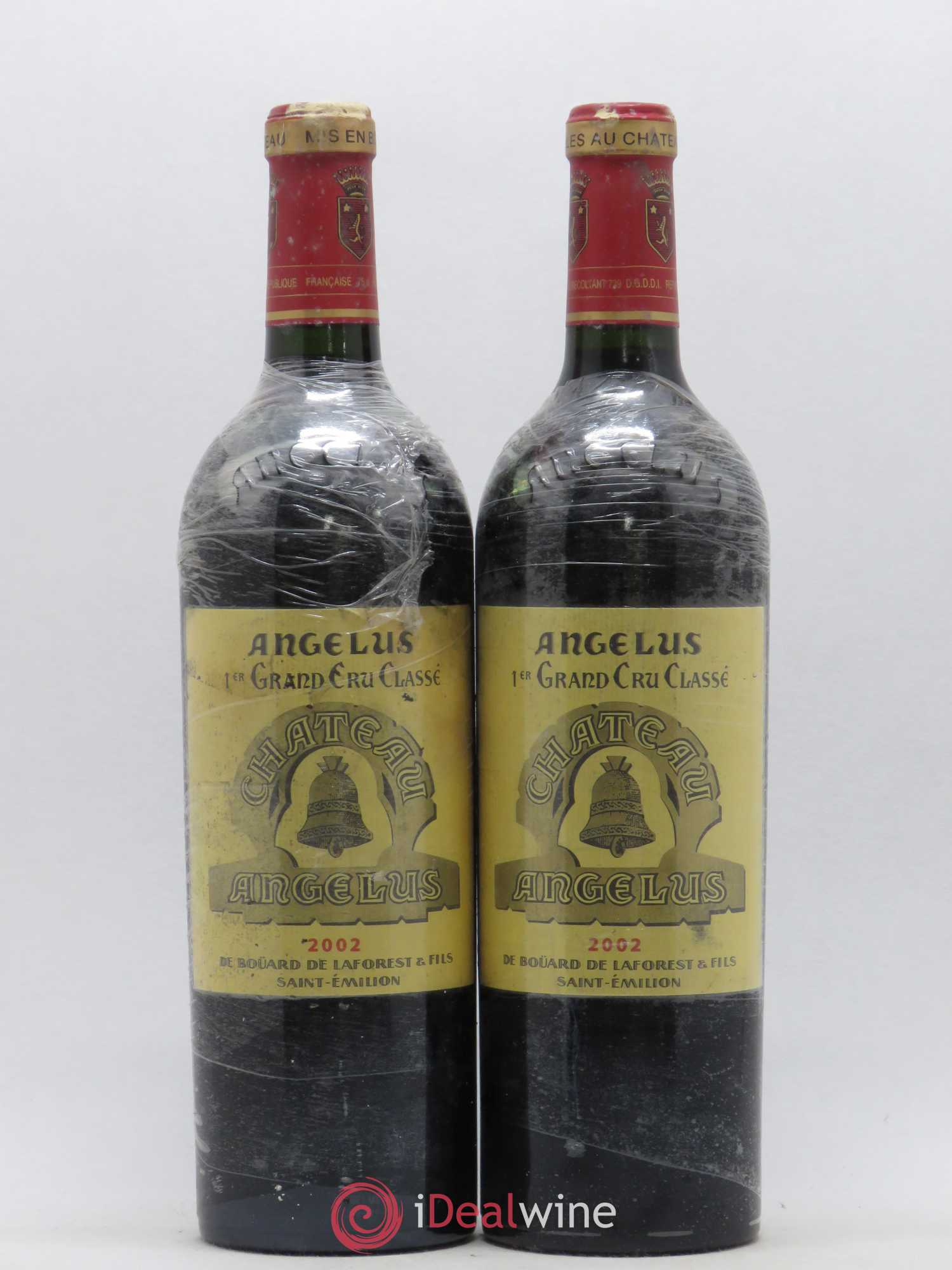Château Angélus 1er Grand Cru Classé A 2002 - Lot de 2 bouteilles - 0