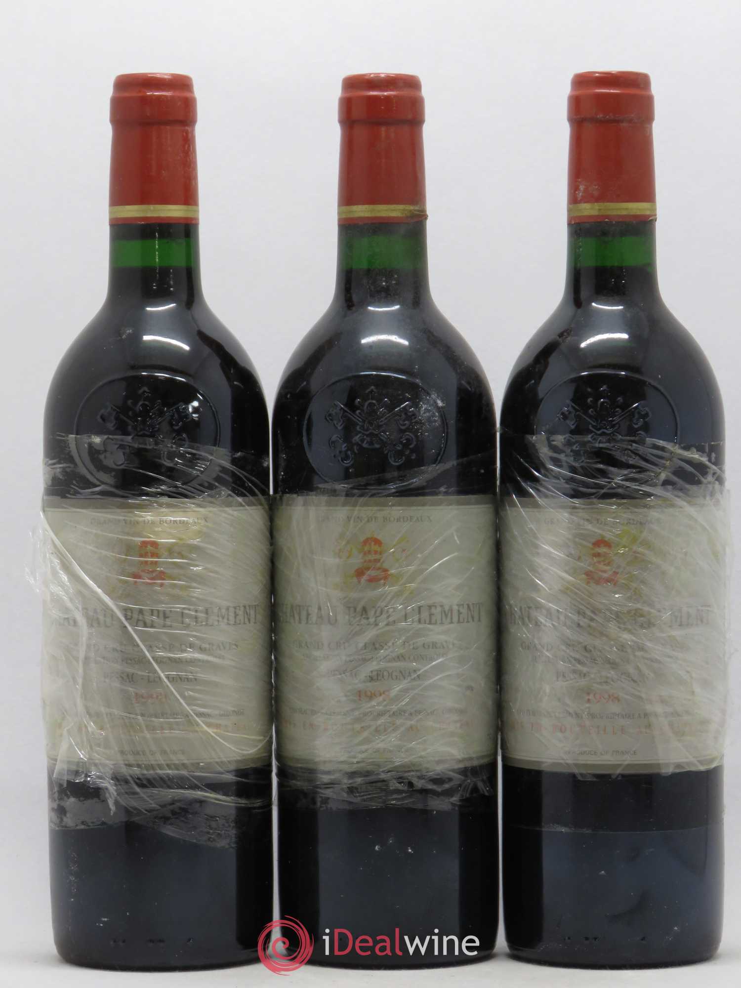 Château Pape Clément Cru Classé de Graves 1998 - Lot de 5 bouteilles - 1