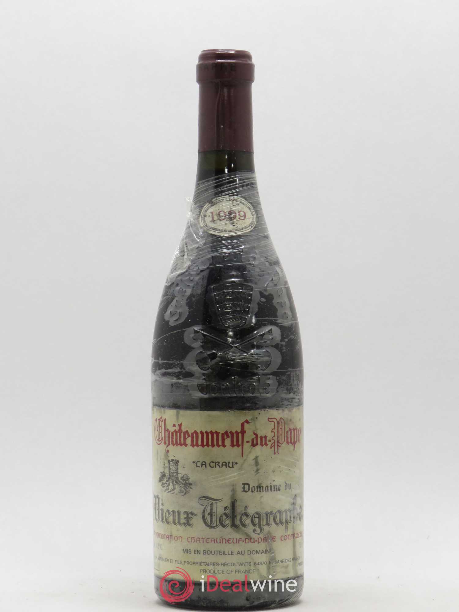 Châteauneuf-du-Pape Vieux Télégraphe (Domaine du) Vignobles Brunier 1999 - Lot de 1 bouteille - 0