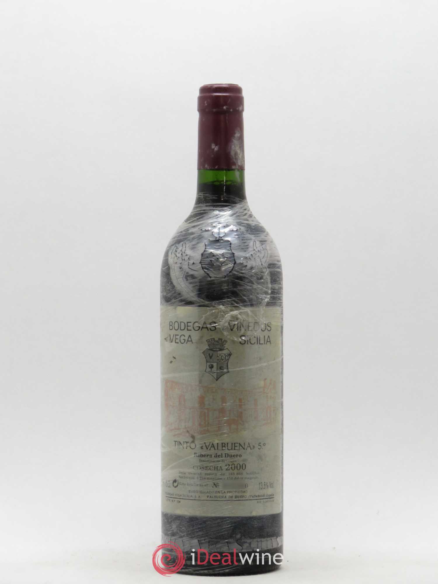 Ribera Del Duero DO Vega Sicilia Valbuena 5 ano Famille Alvarez 2000 - Lot de 1 bouteille - 0