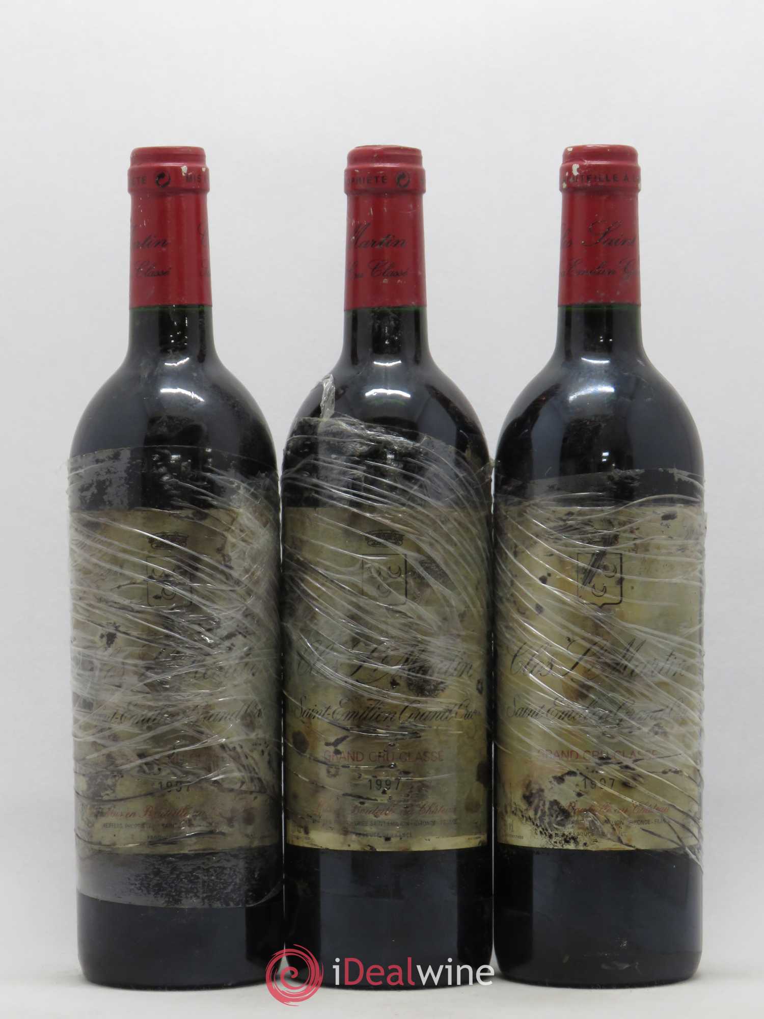 Clos Saint Martin Grand Cru Classé 1997 - Lot de 3 bouteilles - 0