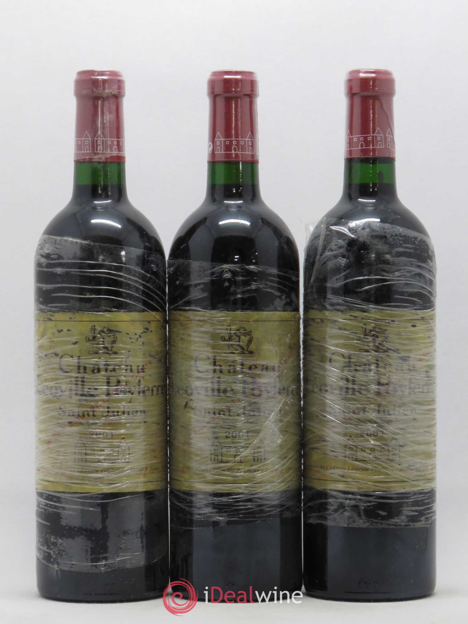 Château Léoville Poyferré 2ème Grand Cru Classé 2001 - Lot de 3 bouteilles - 0
