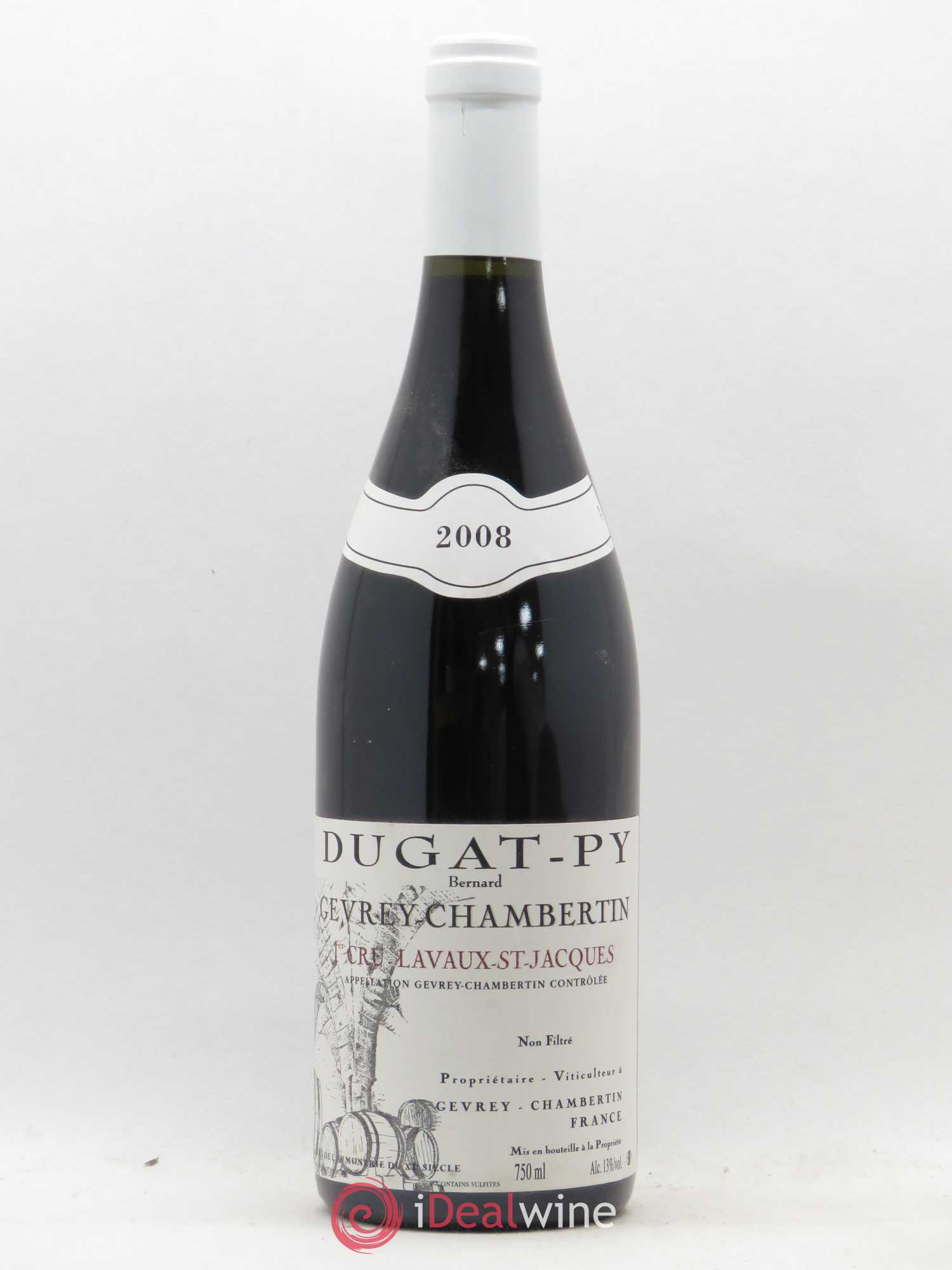 Gevrey-Chambertin 1er Cru Lavaux Saint Jacques Dugat-Py 2008 - Lot de 1 bouteille - 0