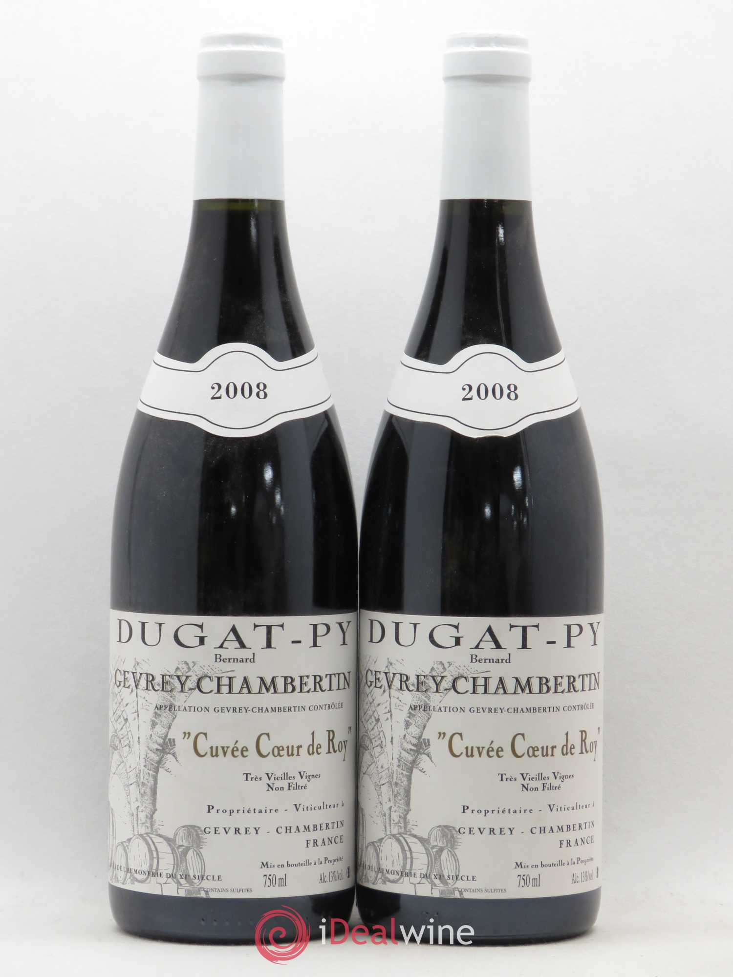 Gevrey-Chambertin Coeur de Roy Très Vieilles Vignes Dugat-Py Très Vieilles Vignes 2008 - Posten von 2 Flaschen - 0