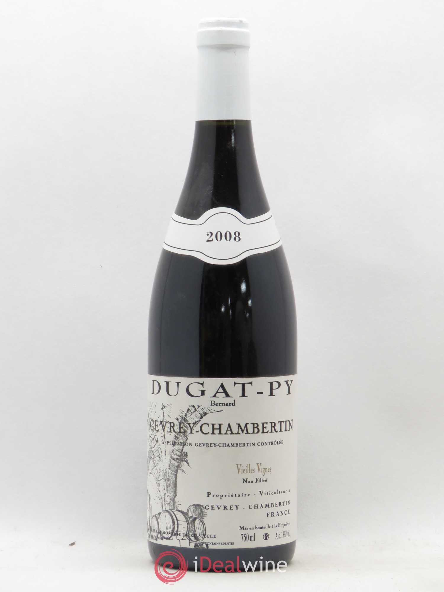 Gevrey-Chambertin Vieilles Vignes Dugat-Py 2008 - Lot de 1 bouteille - 0