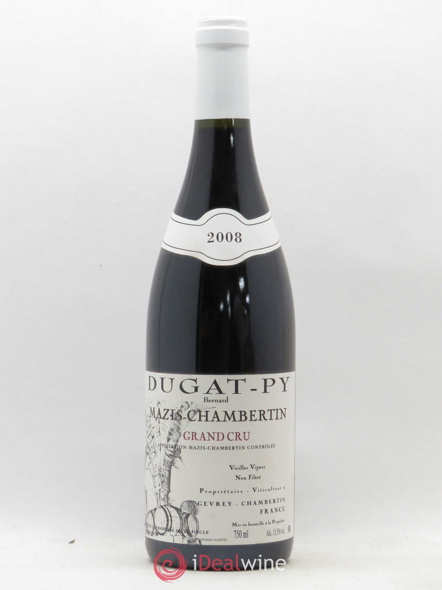 Mazis-Chambertin Grand Cru Vieilles Vignes Dugat-Py 2008 - Lot de 1 bouteille - 0