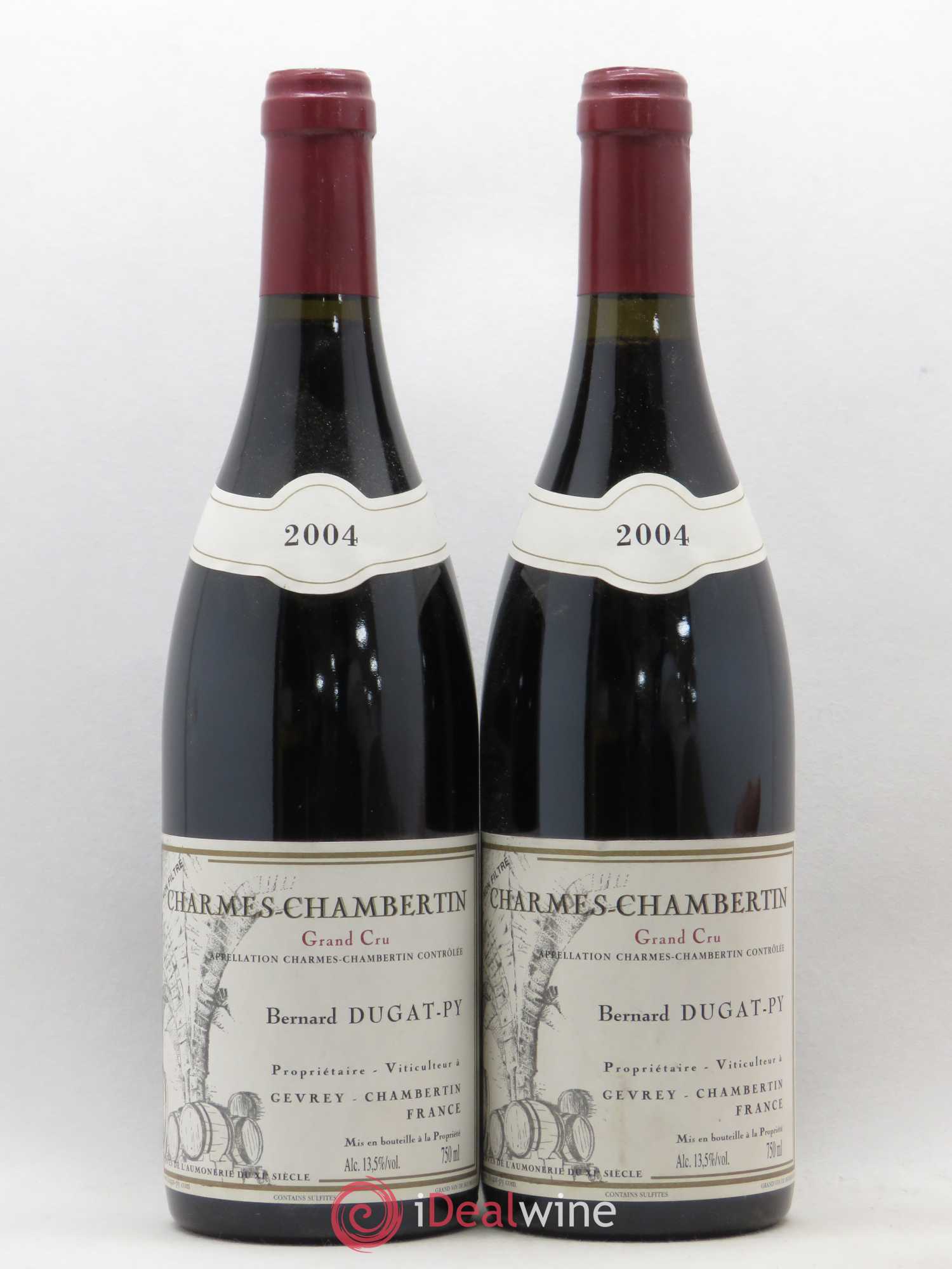 Charmes-Chambertin Grand Cru Dugat-Py 2004 - Lot de 2 bouteilles - 0