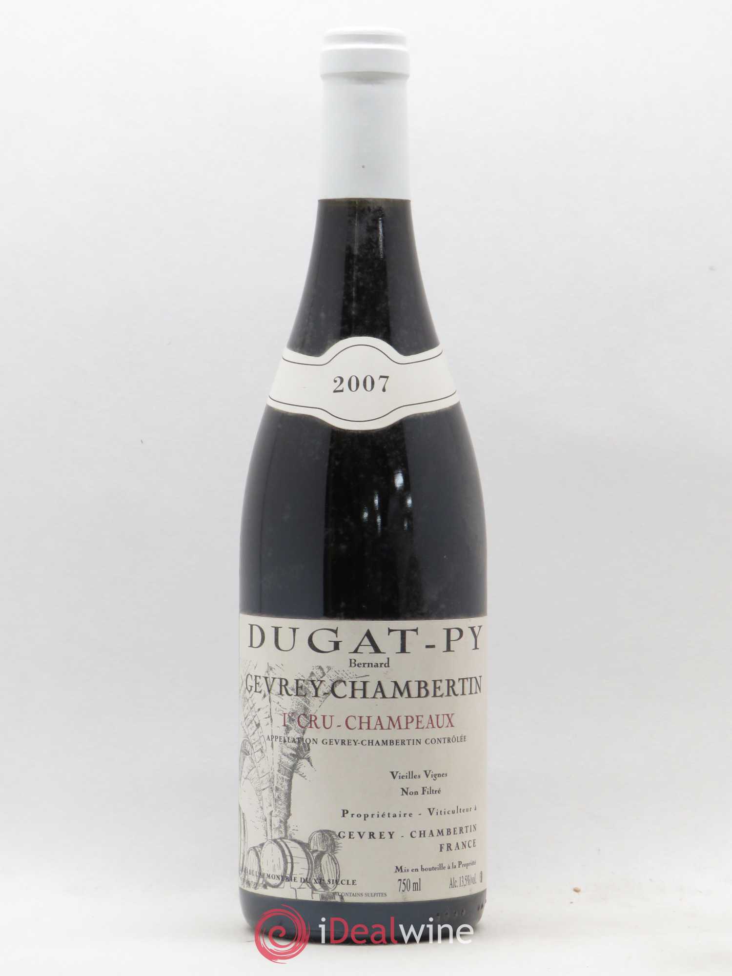 Gevrey-Chambertin 1er Cru Champeaux Dugat-Py Vieilles Vignes 2007 - Lot de 1 bouteille - 0