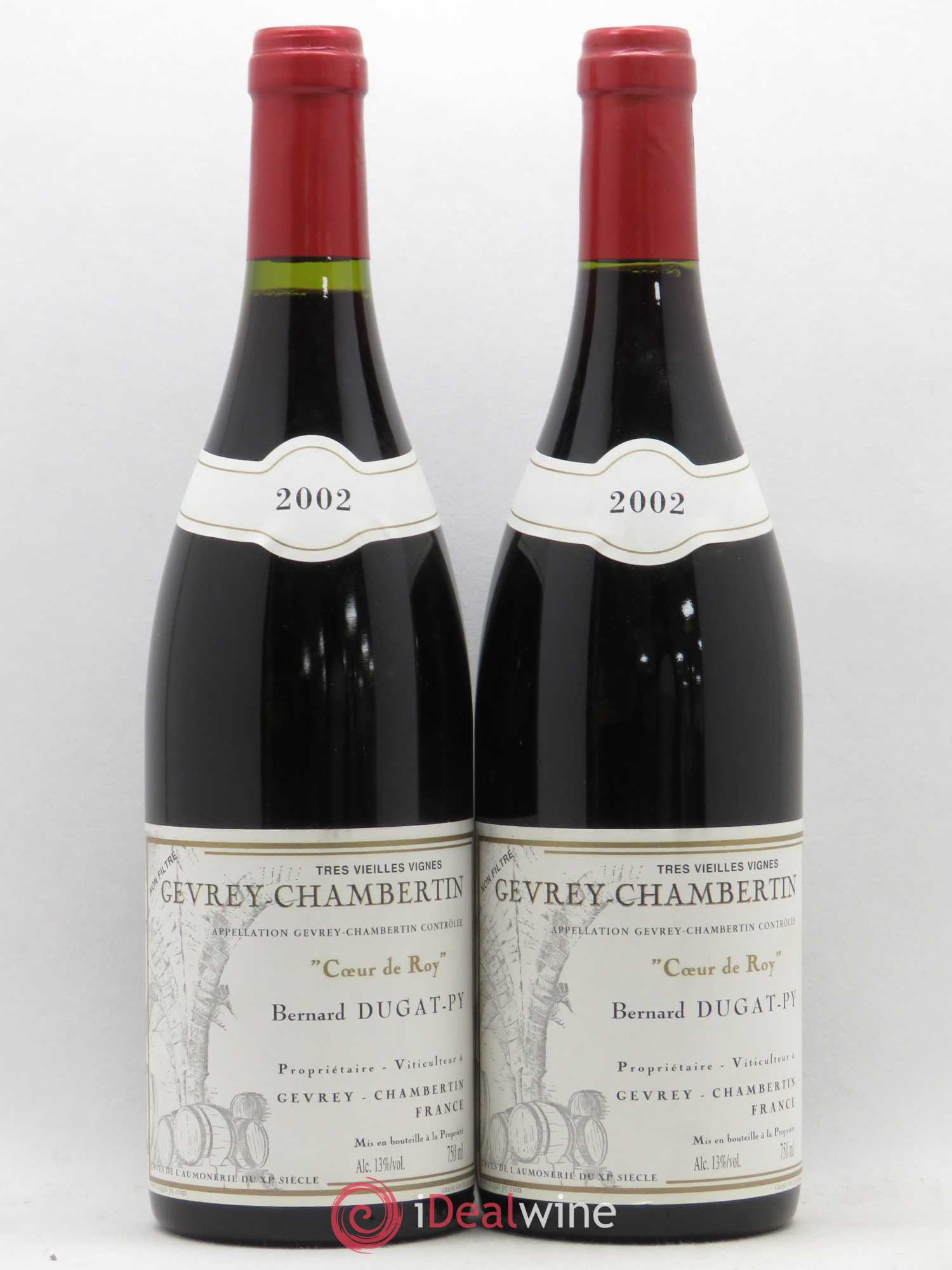 Gevrey-Chambertin Coeur de Roy Très Vieilles Vignes Dugat-Py Très Vieilles Vignes 2002 - Posten von 2 Flaschen - 0