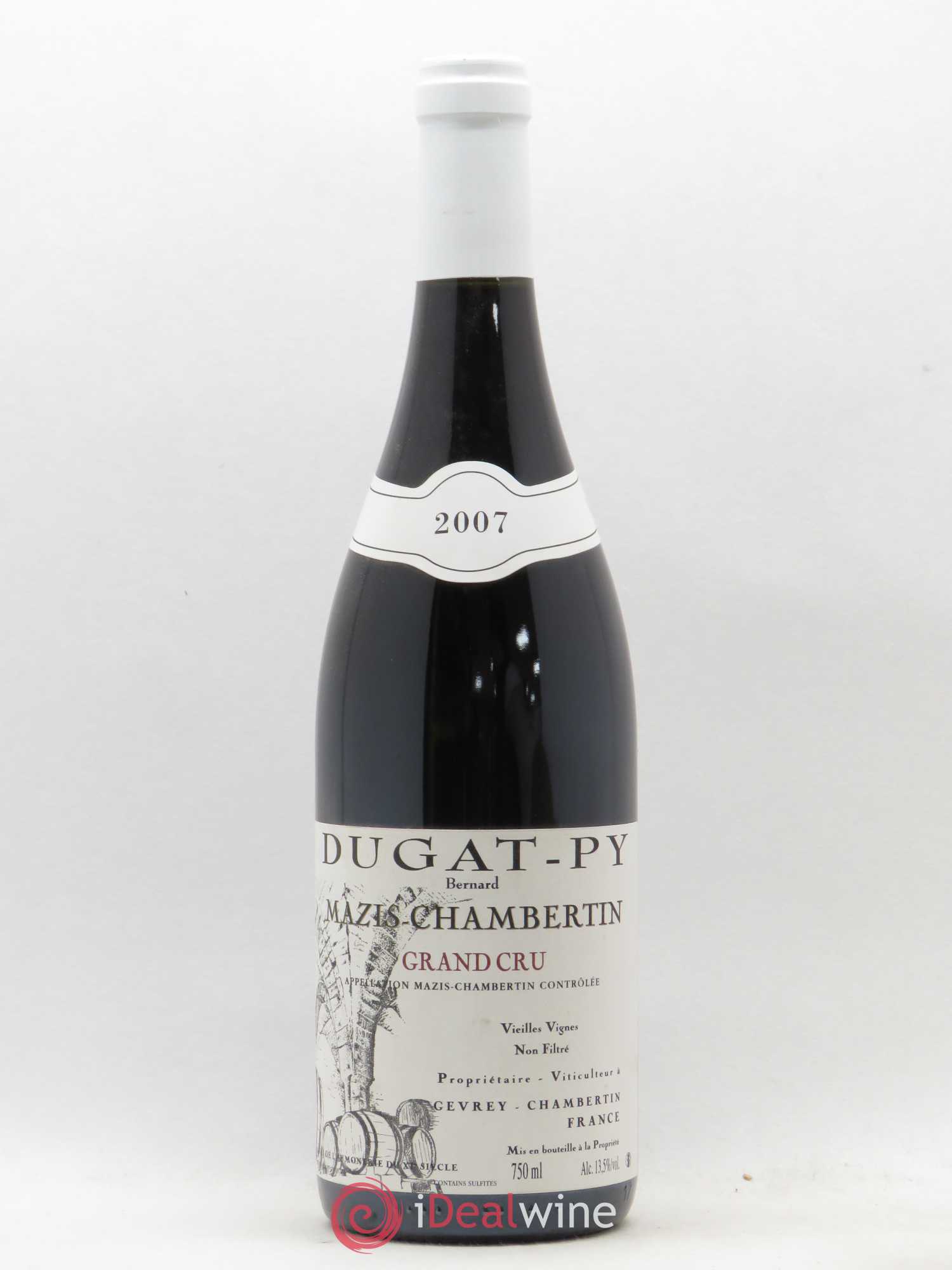 Mazis-Chambertin Grand Cru Vieilles Vignes Dugat-Py 2007 - Lot de 1 bouteille - 0