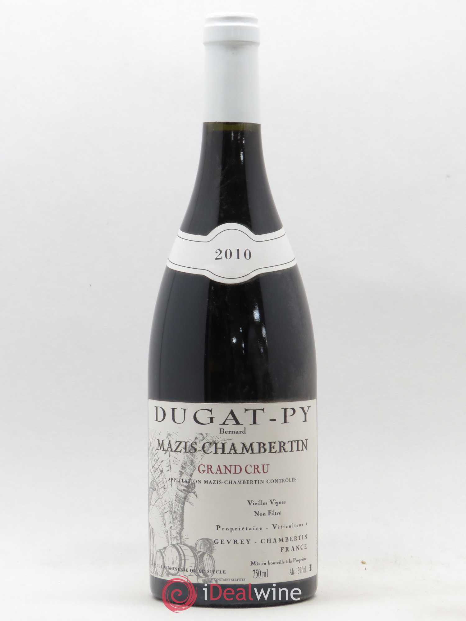 Mazis-Chambertin Grand Cru Vieilles Vignes Dugat-Py 2010 - Lot de 1 bouteille - 0