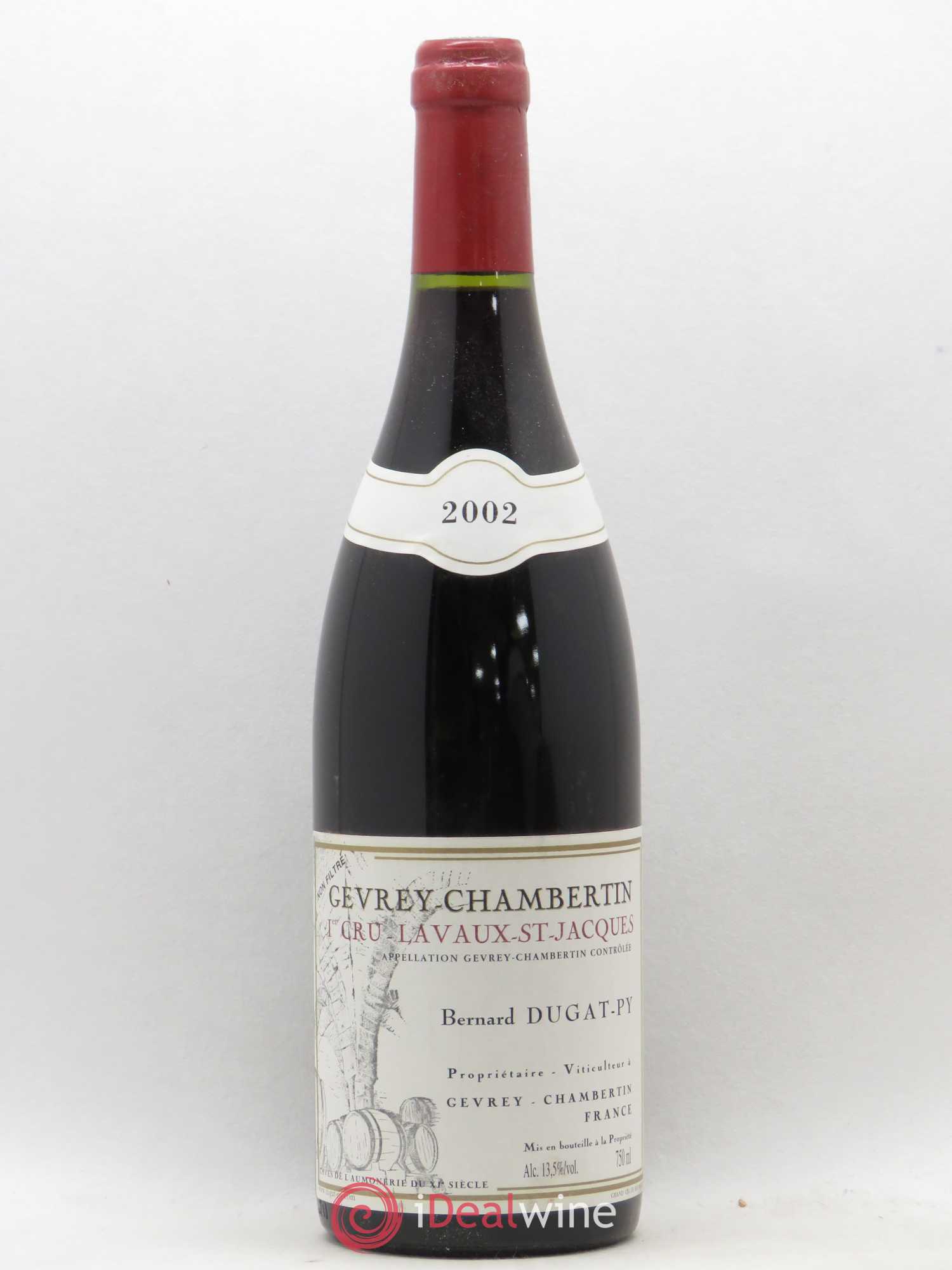 Gevrey-Chambertin 1er Cru Lavaux Saint Jacques Dugat-Py 2002 - Lot de 1 bouteille - 0