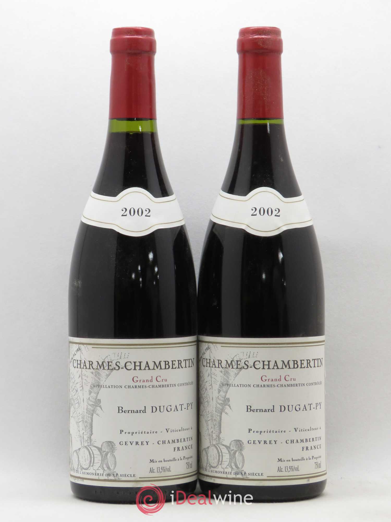 Charmes-Chambertin Grand Cru Dugat-Py 2002 - Lot de 2 bouteilles - 0
