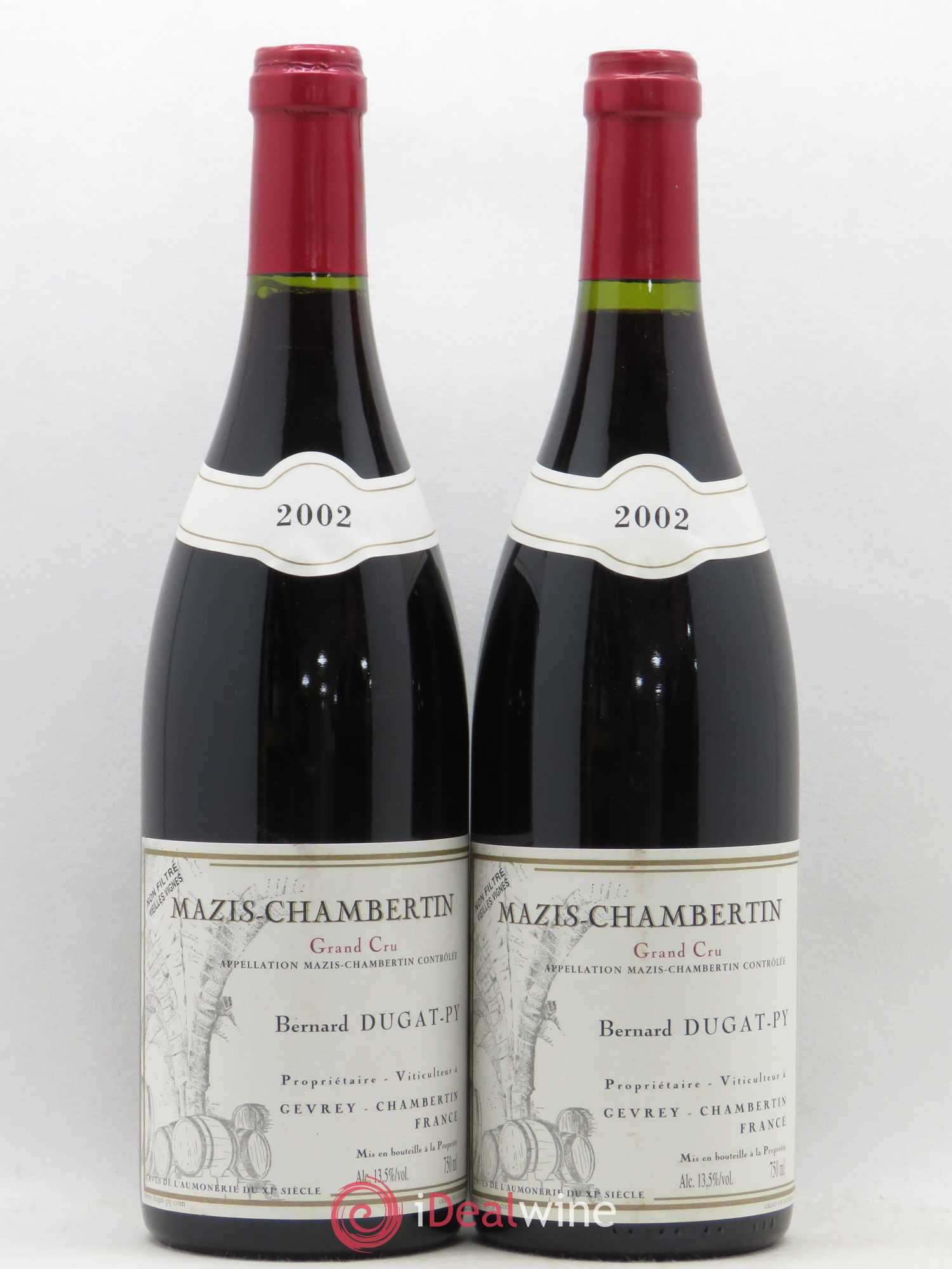 Mazis-Chambertin Grand Cru Vieilles Vignes Dugat-Py 2002 - Lot de 2 bouteilles - 0