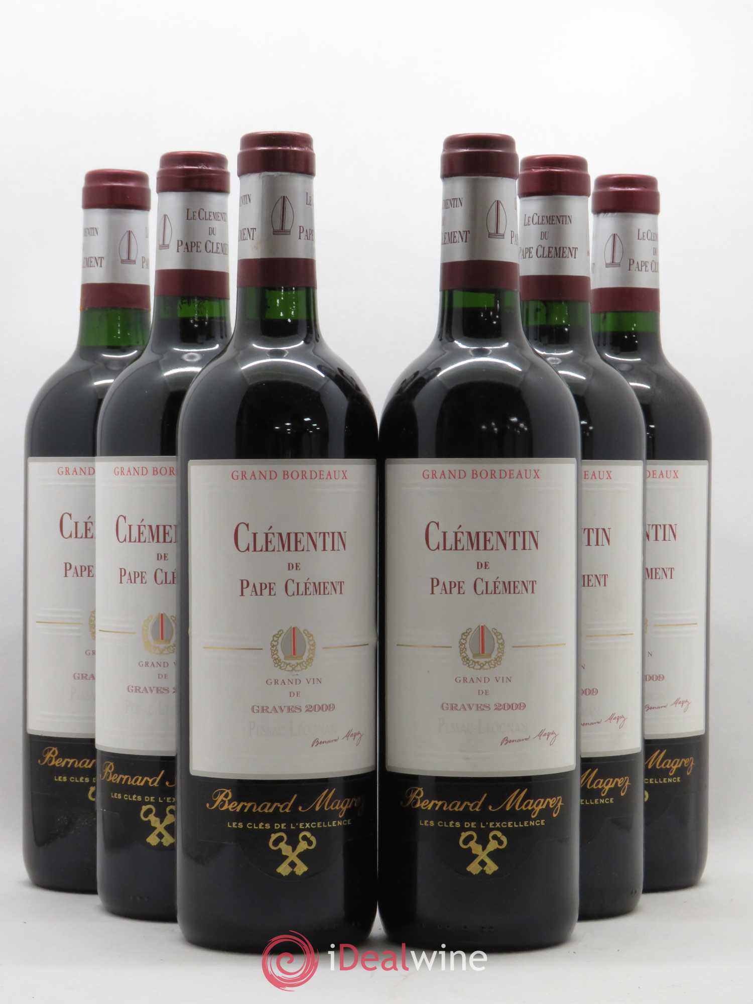 Le Clémentin de Pape Clément Second Vin 2009 - Lot de 6 bouteilles - 0