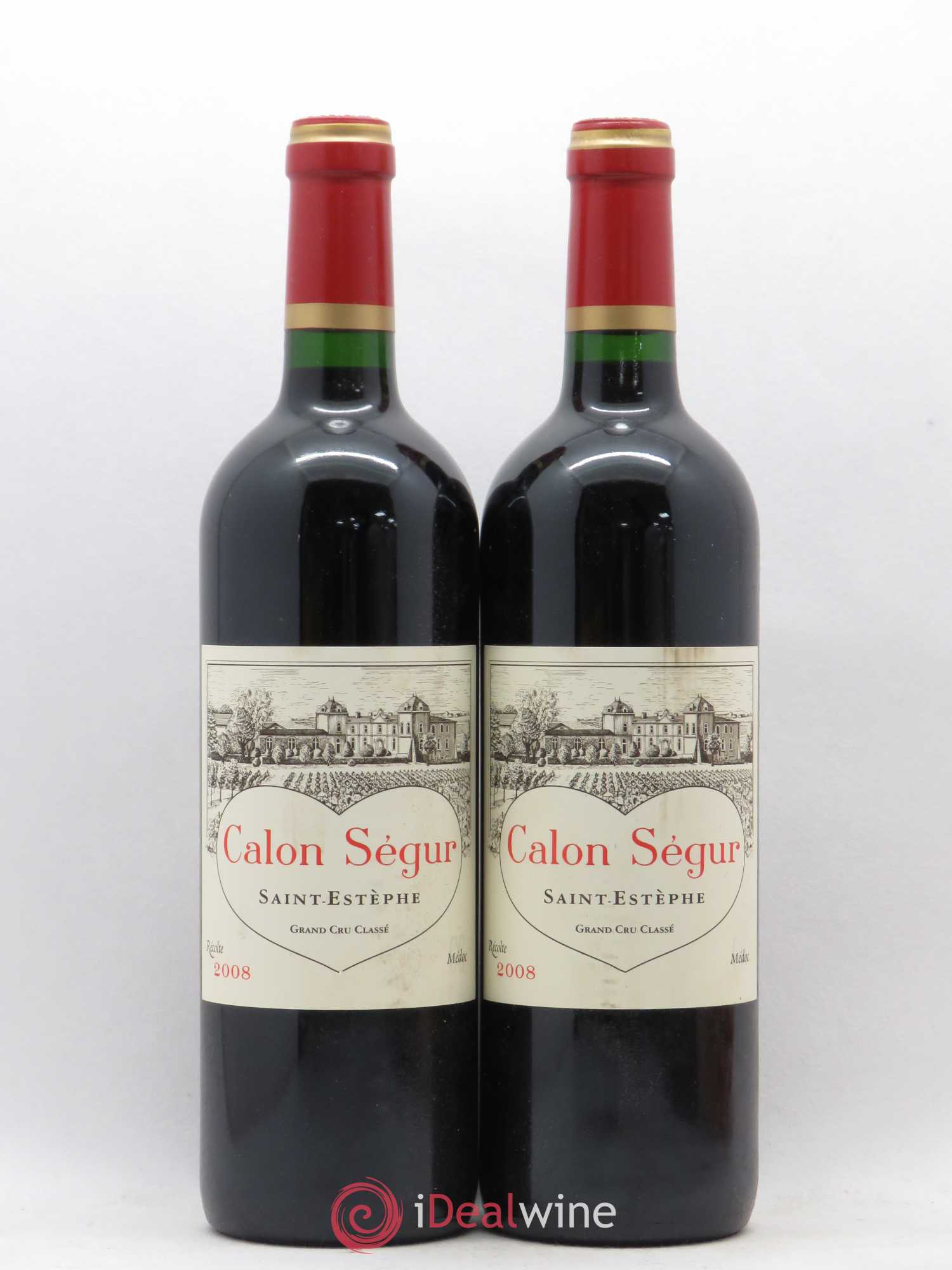 Château Calon Ségur 3ème Grand Cru Classé 2008 - Lot de 2 bouteilles - 0