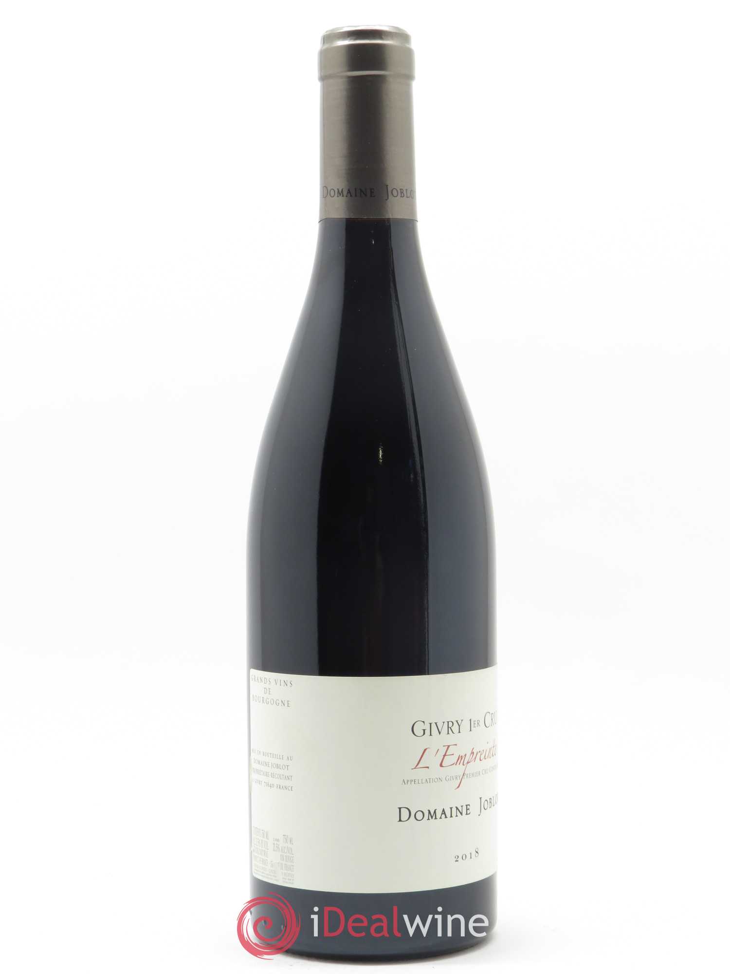Givry 1er Cru L'Empreinte Joblot (Domaine) 2018 - Lot de 1 bouteille - 1