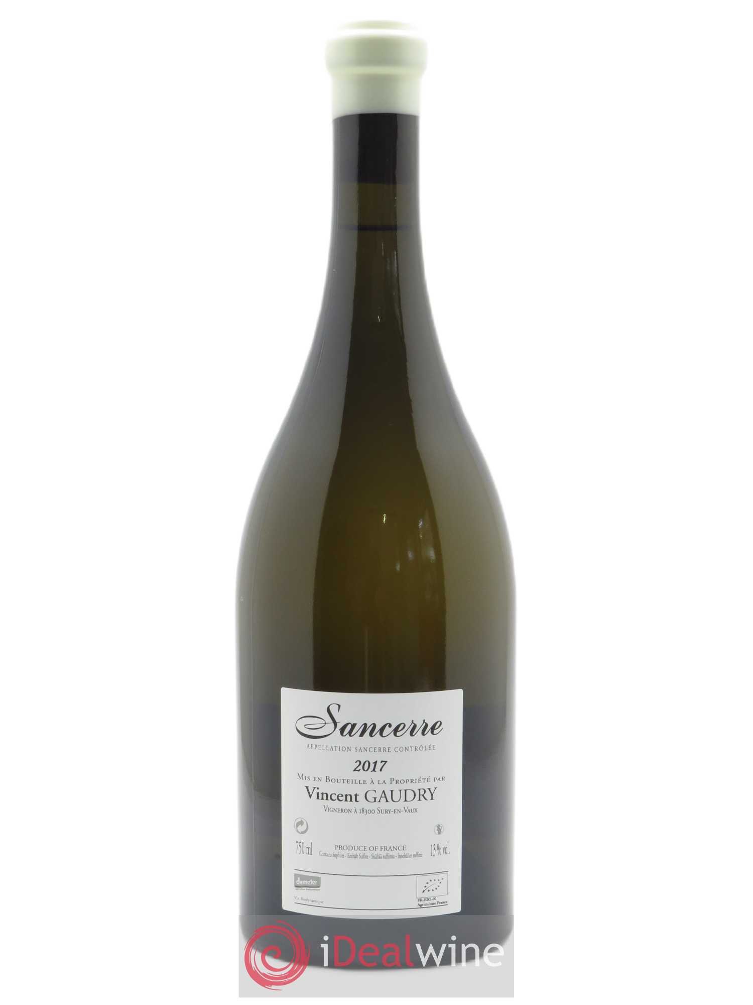 Sancerre A mi-chemin Vincent Gaudry 2017 - Lot de 1 bouteille - 1