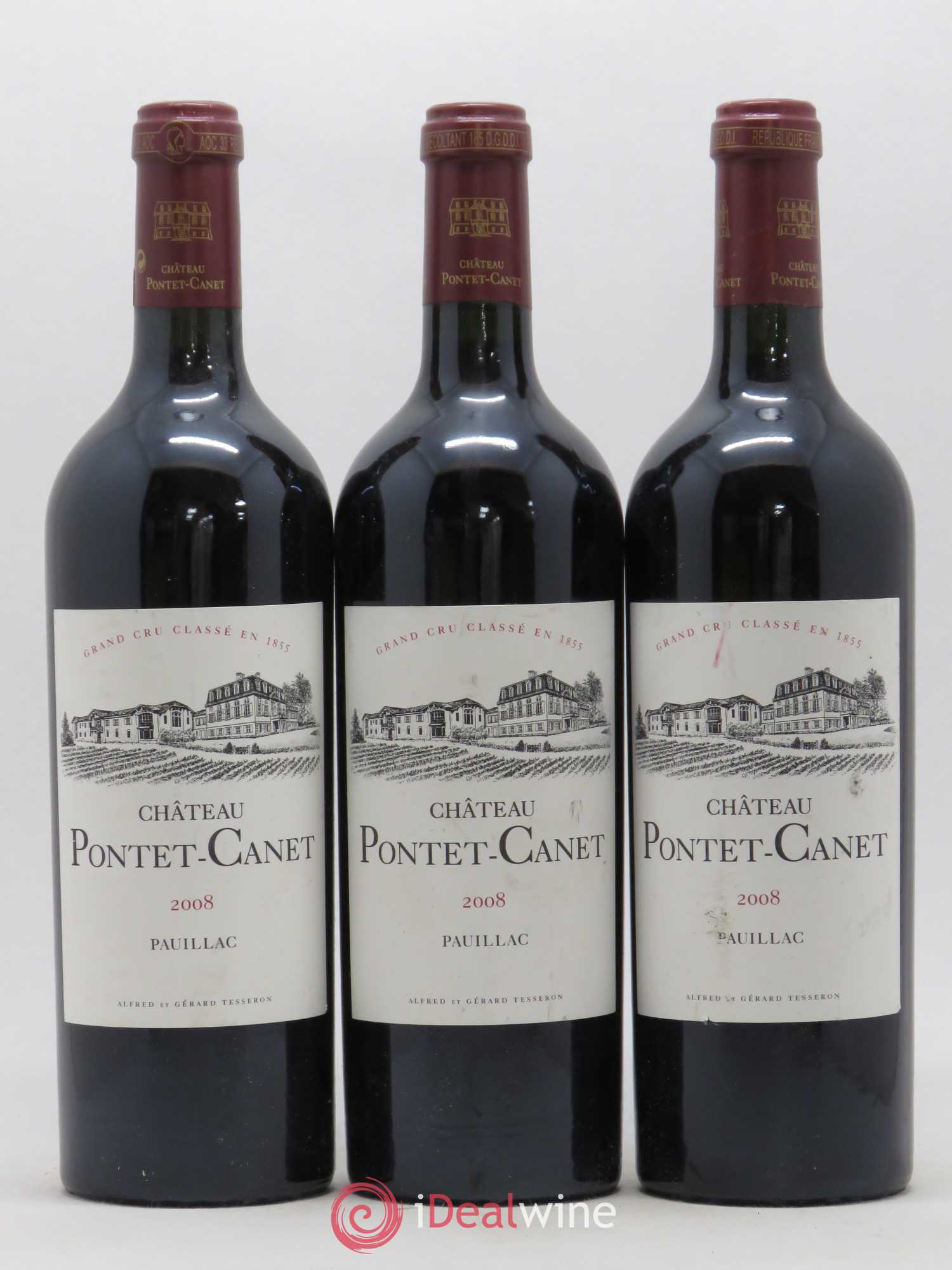 Château Pontet Canet 5ème Grand Cru Classé 2008 - Lot de 6 bouteilles - 2