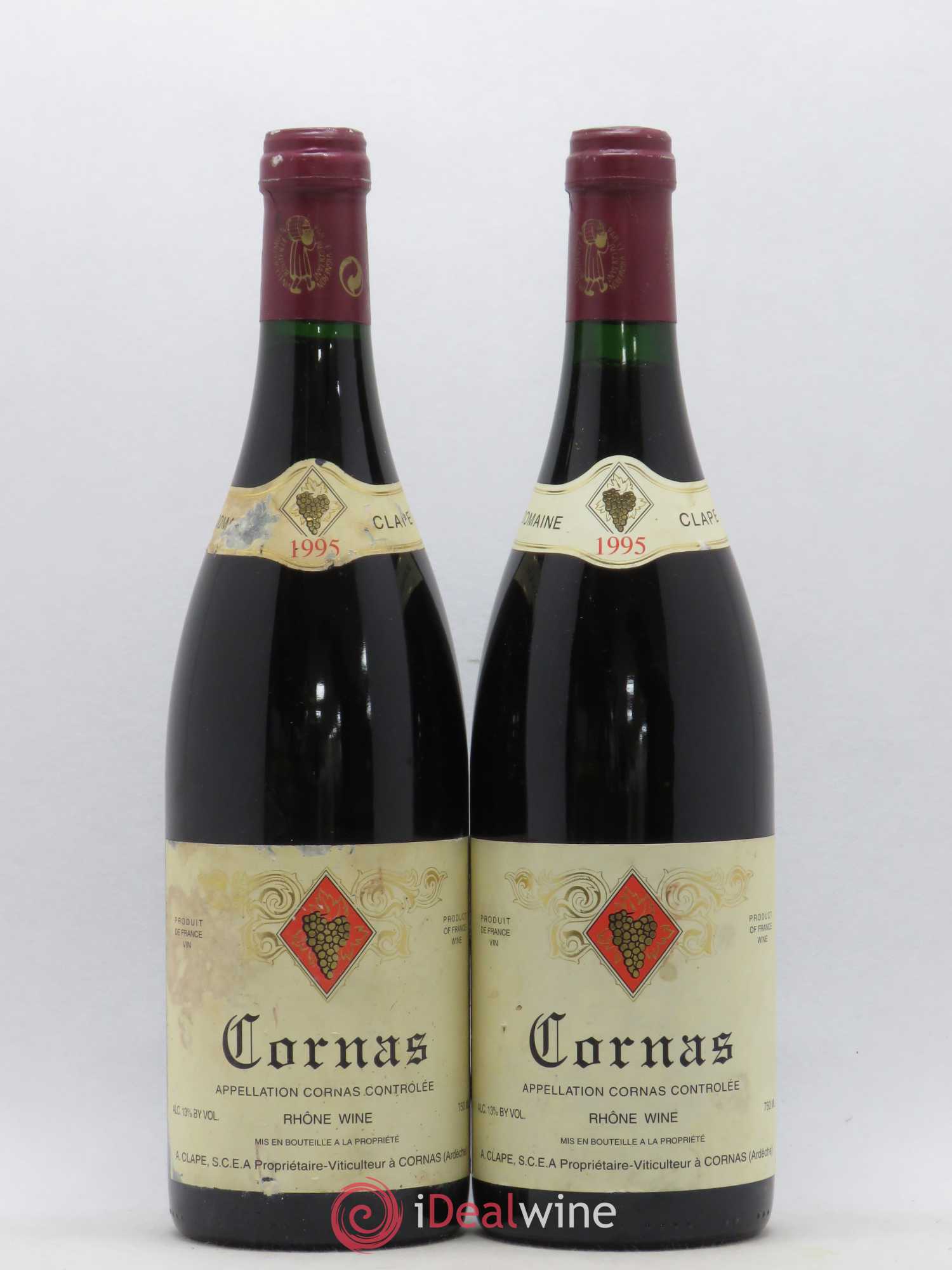 Cornas Auguste Clape 1995 - Lot de 2 bouteilles - 0