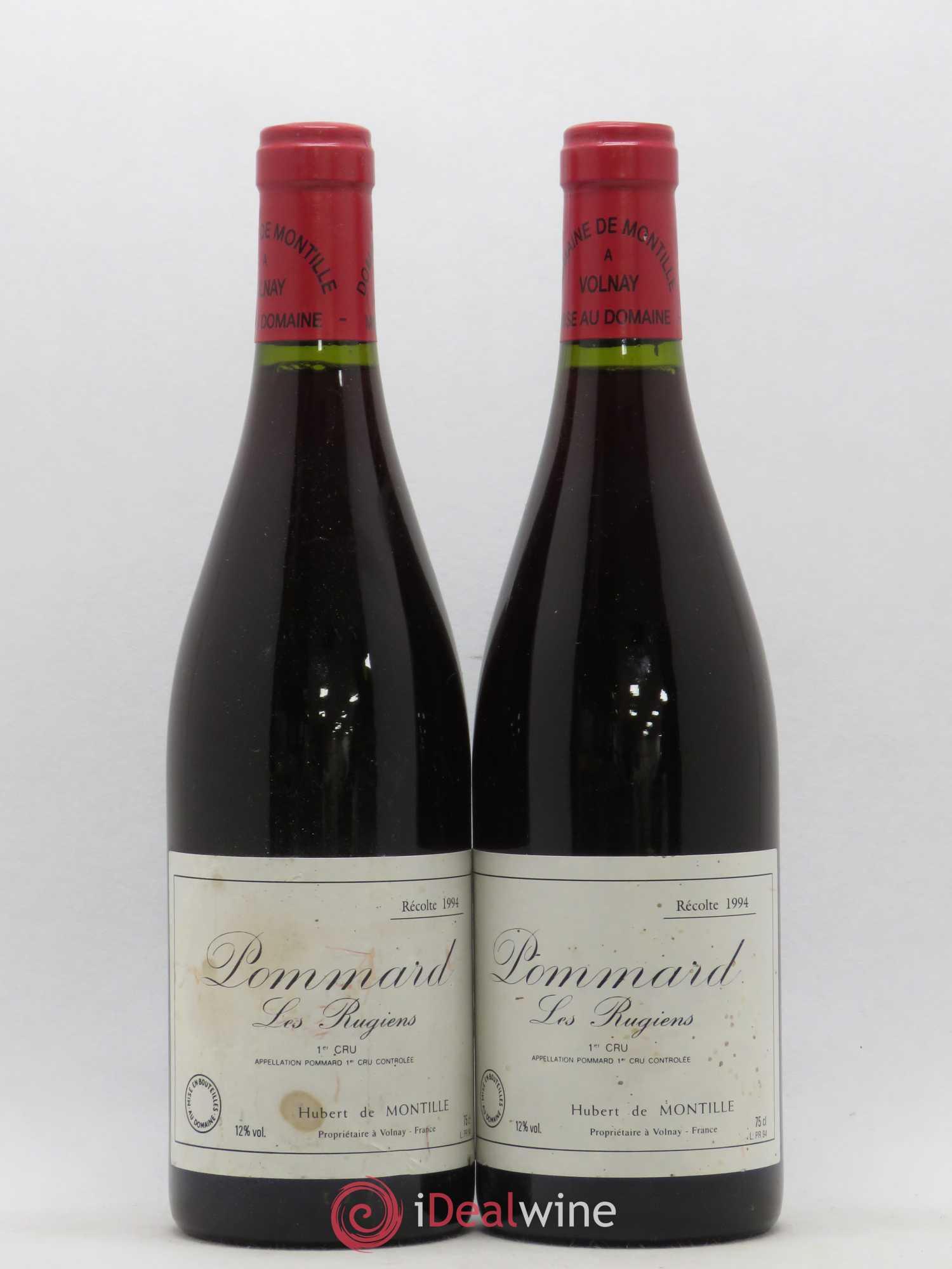 Pommard 1er Cru Les Rugiens-bas De Montille (Domaine) 1994 - Lot de 2 bouteilles - 0