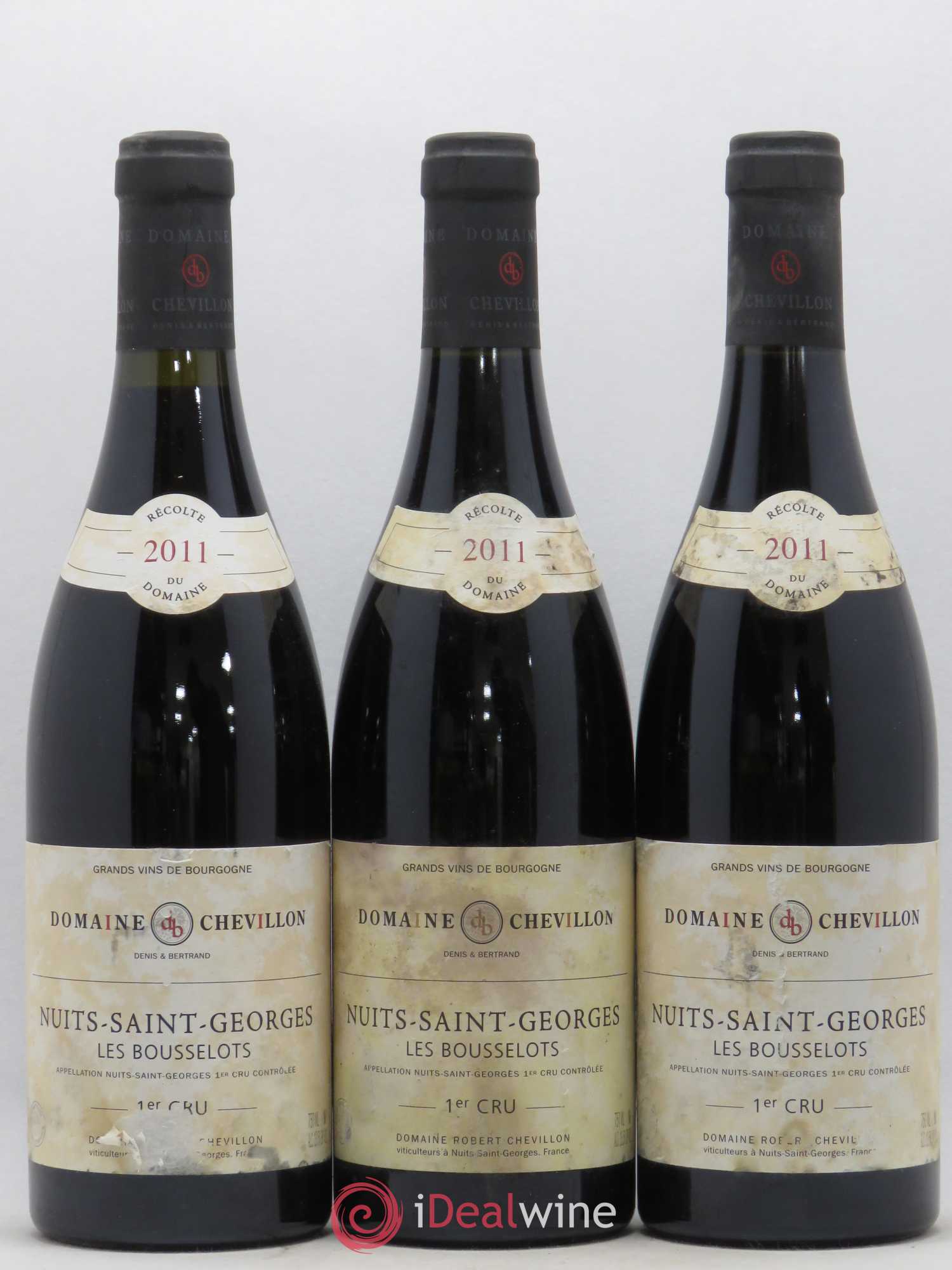 Nuits-Saint-Georges 1er Cru Les Bousselots Chevillon 2011 - Lot de 3 bouteilles - 0