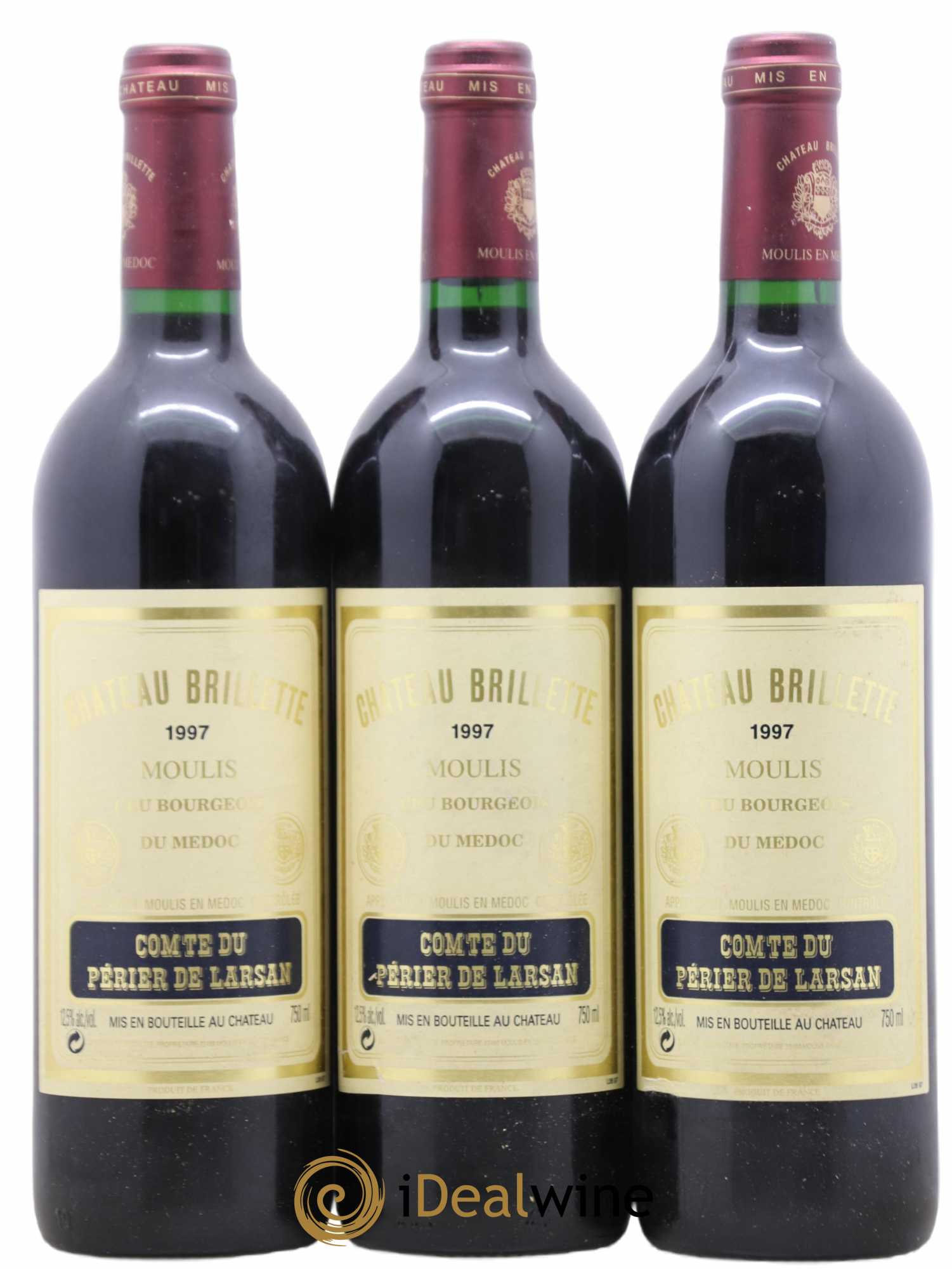 Château Brillette Cru Bourgeois 1997 - Lot de 12 bouteilles - 3