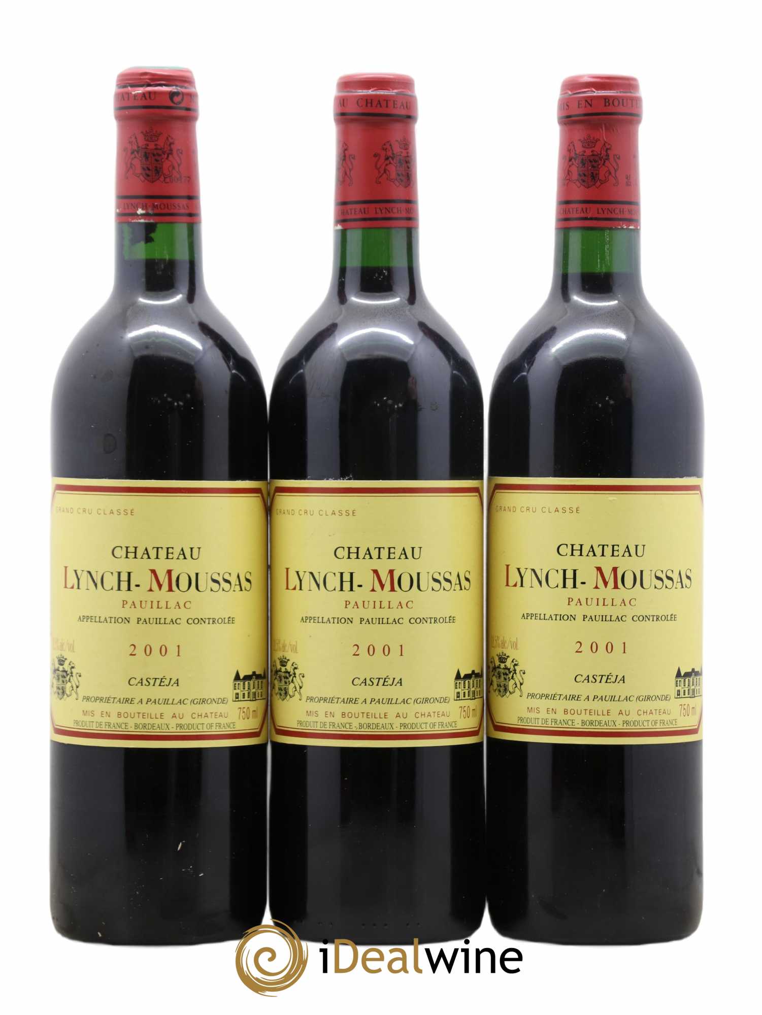 Château Lynch Moussas 5ème Grand Cru Classé 2001 - Lot de 12 bouteilles - 2