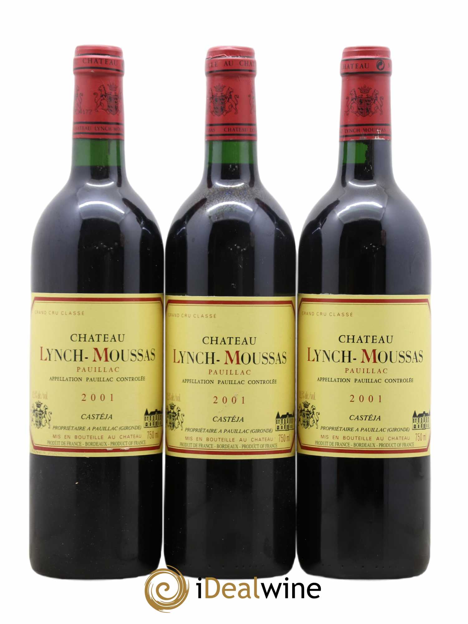Château Lynch Moussas 5ème Grand Cru Classé 2001 - Lot de 12 bouteilles - 3