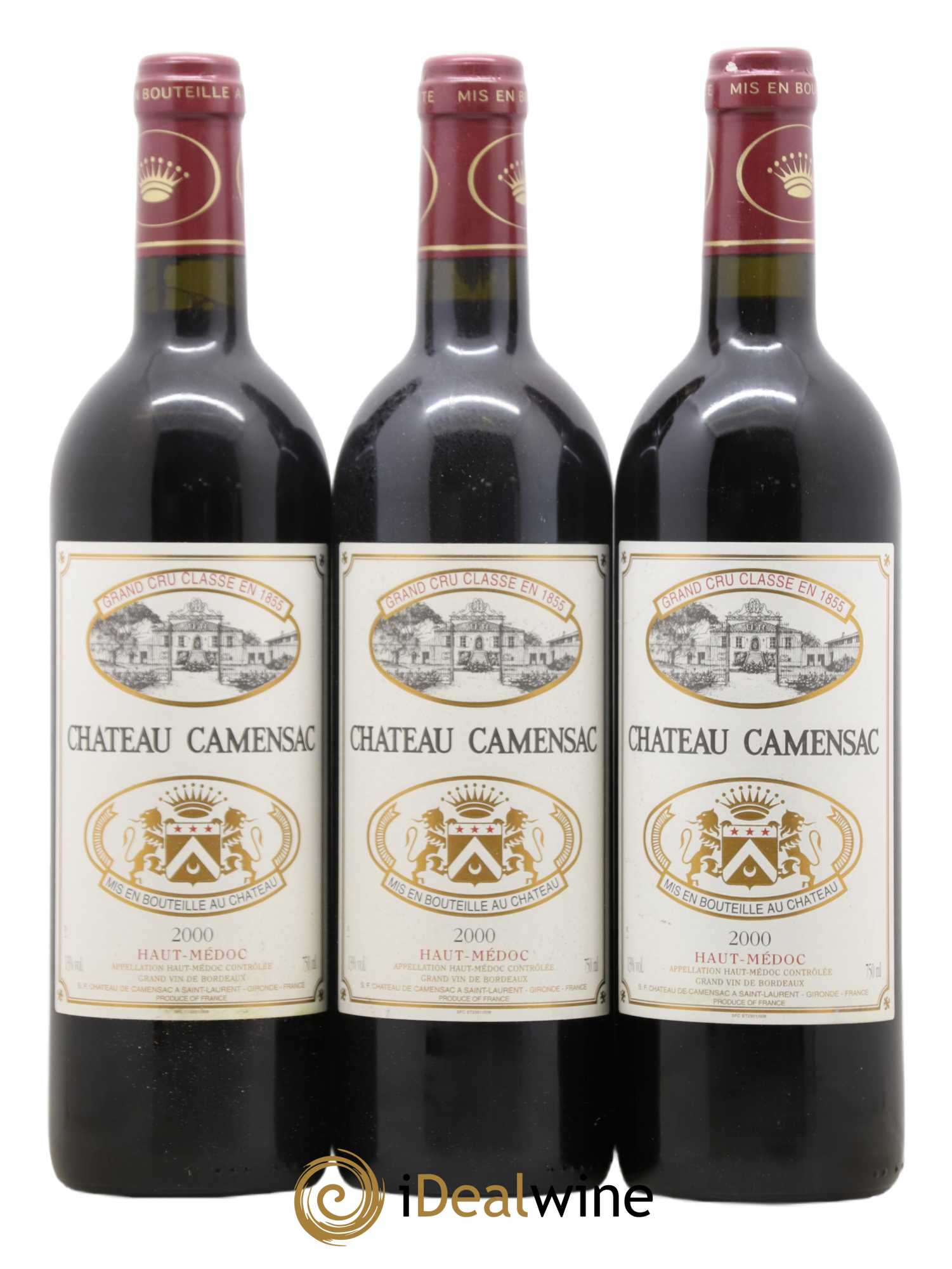 Château Camensac 5ème Grand Cru Classé 2000 - Lot de 12 bouteilles - 2