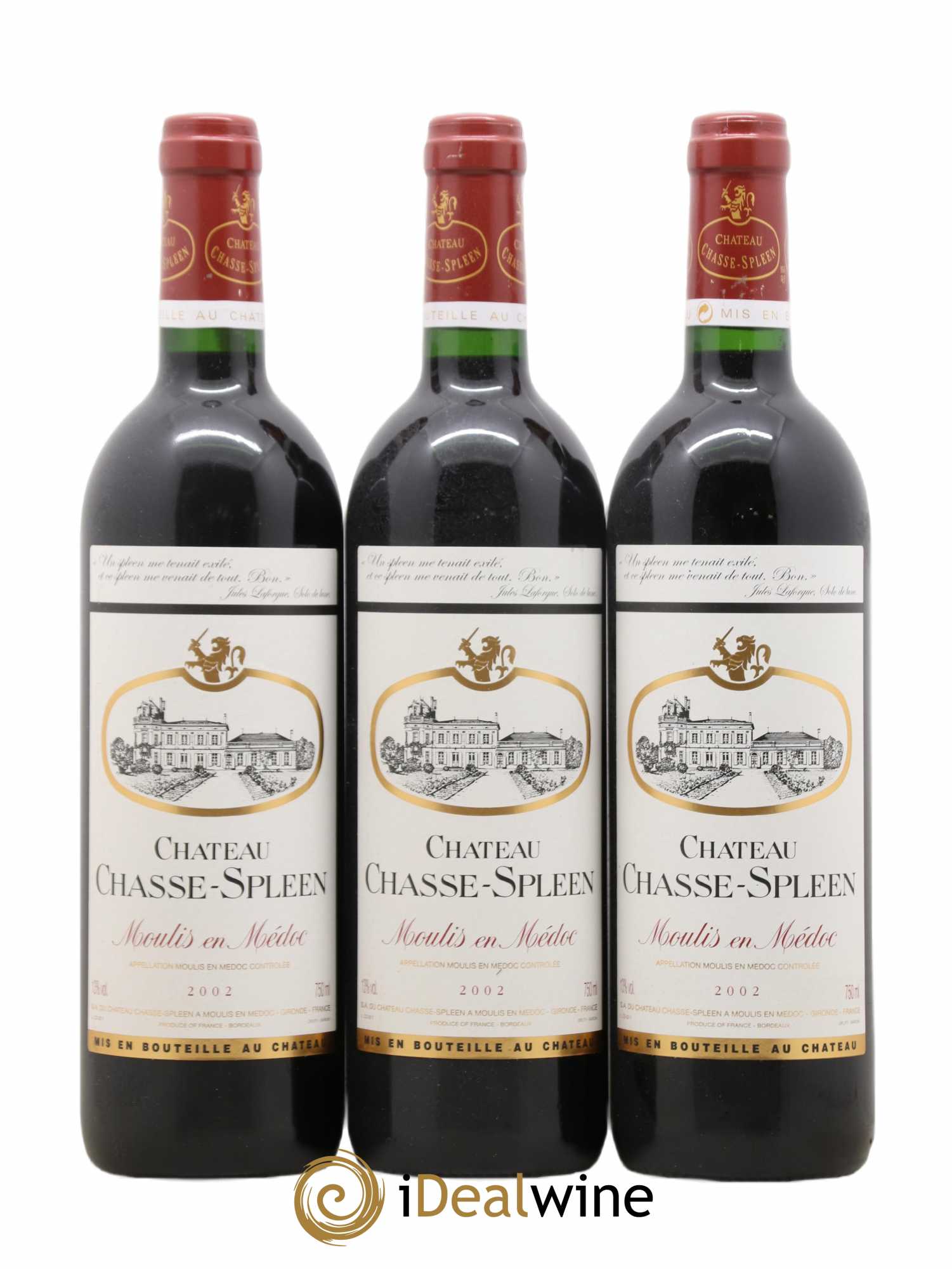 Château Chasse Spleen 2002 - Lot de 12 bouteilles - 1