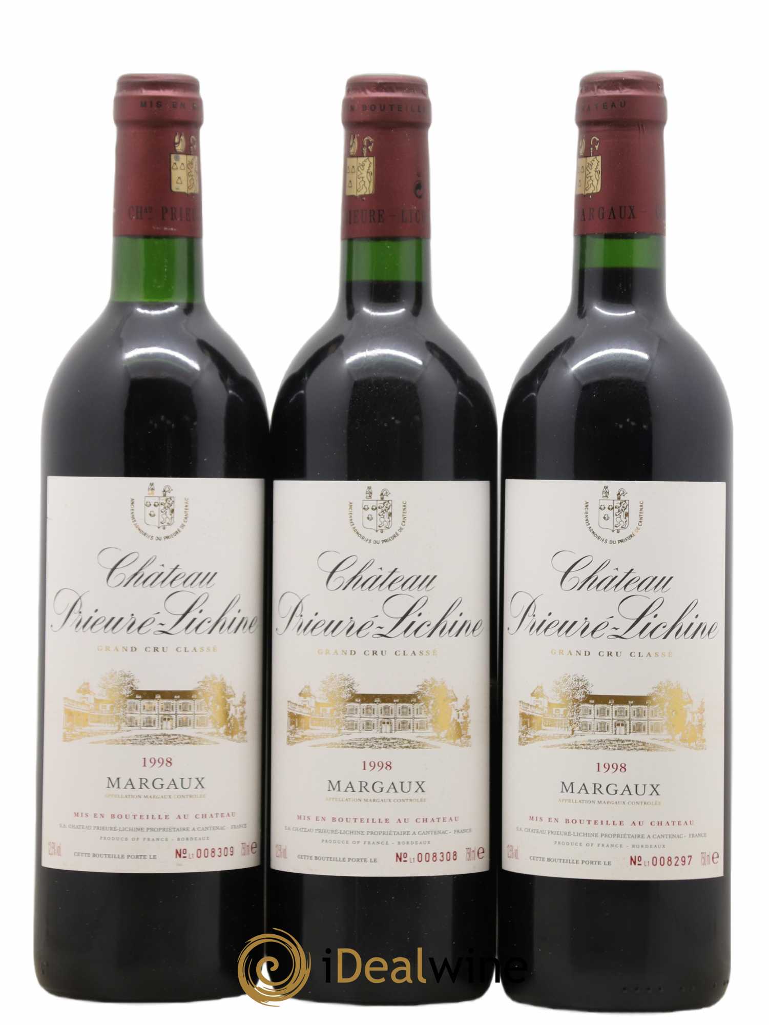 Château Prieuré Lichine 4ème Grand Cru Classé 1998 - Lotto di 12 bottiglie - 2