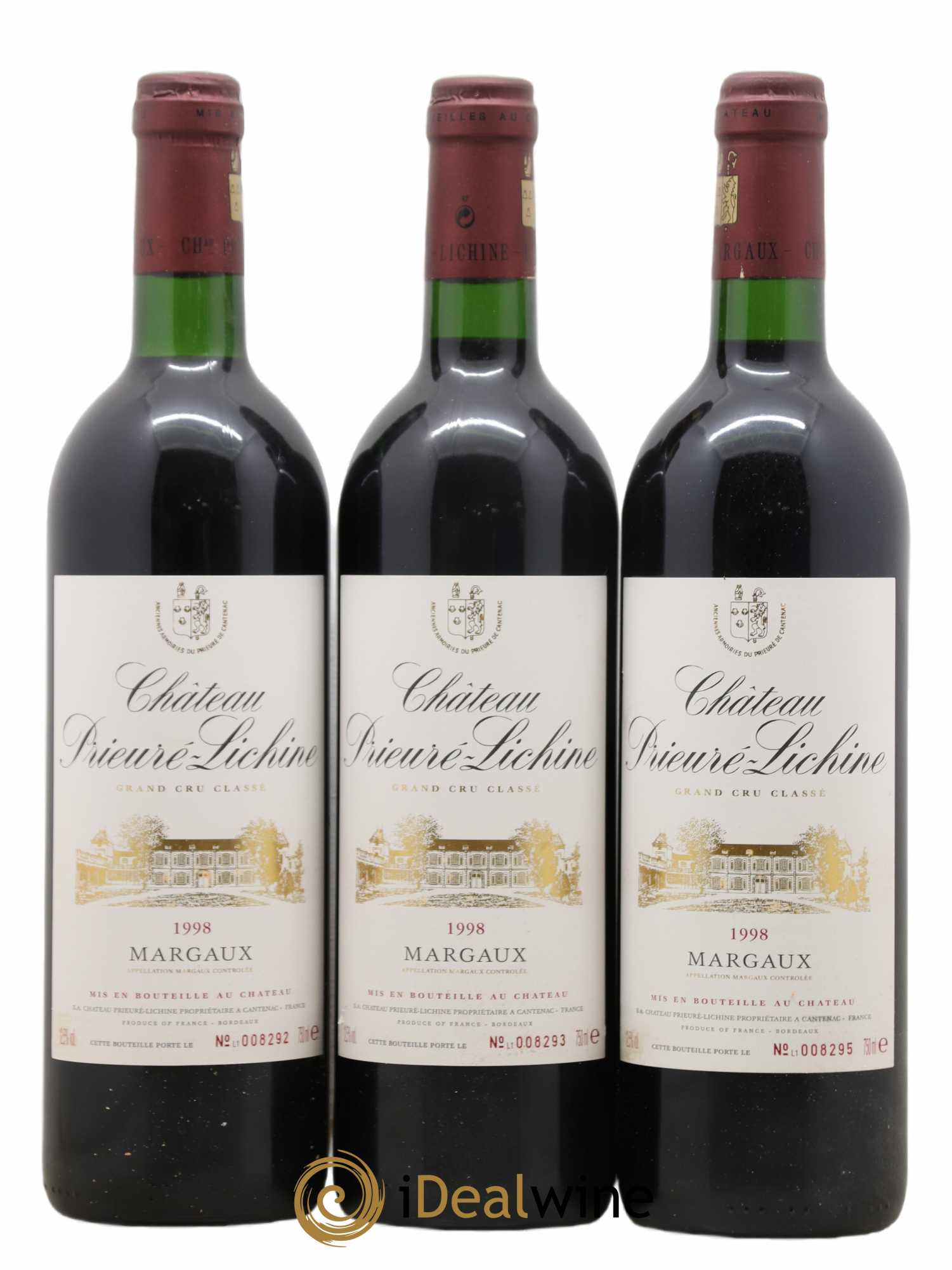 Château Prieuré Lichine 4ème Grand Cru Classé 1998 - Lotto di 12 bottiglie - 3