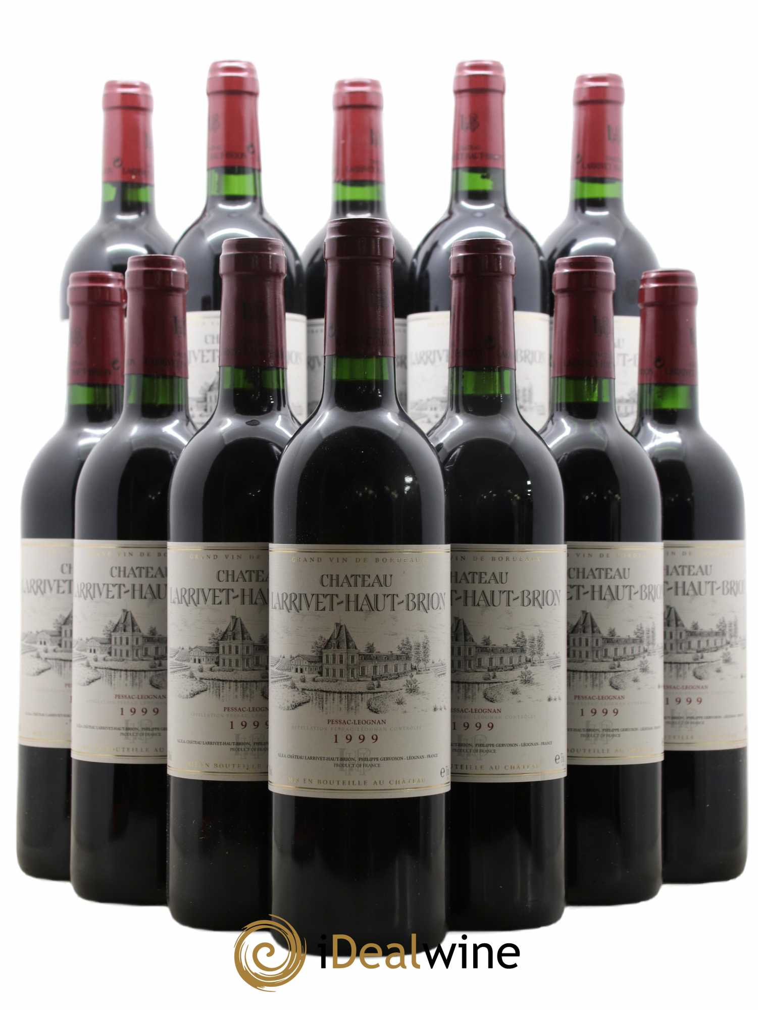 Château Larrivet Haut-Brion 1999 - Lot de 12 bouteilles - 0