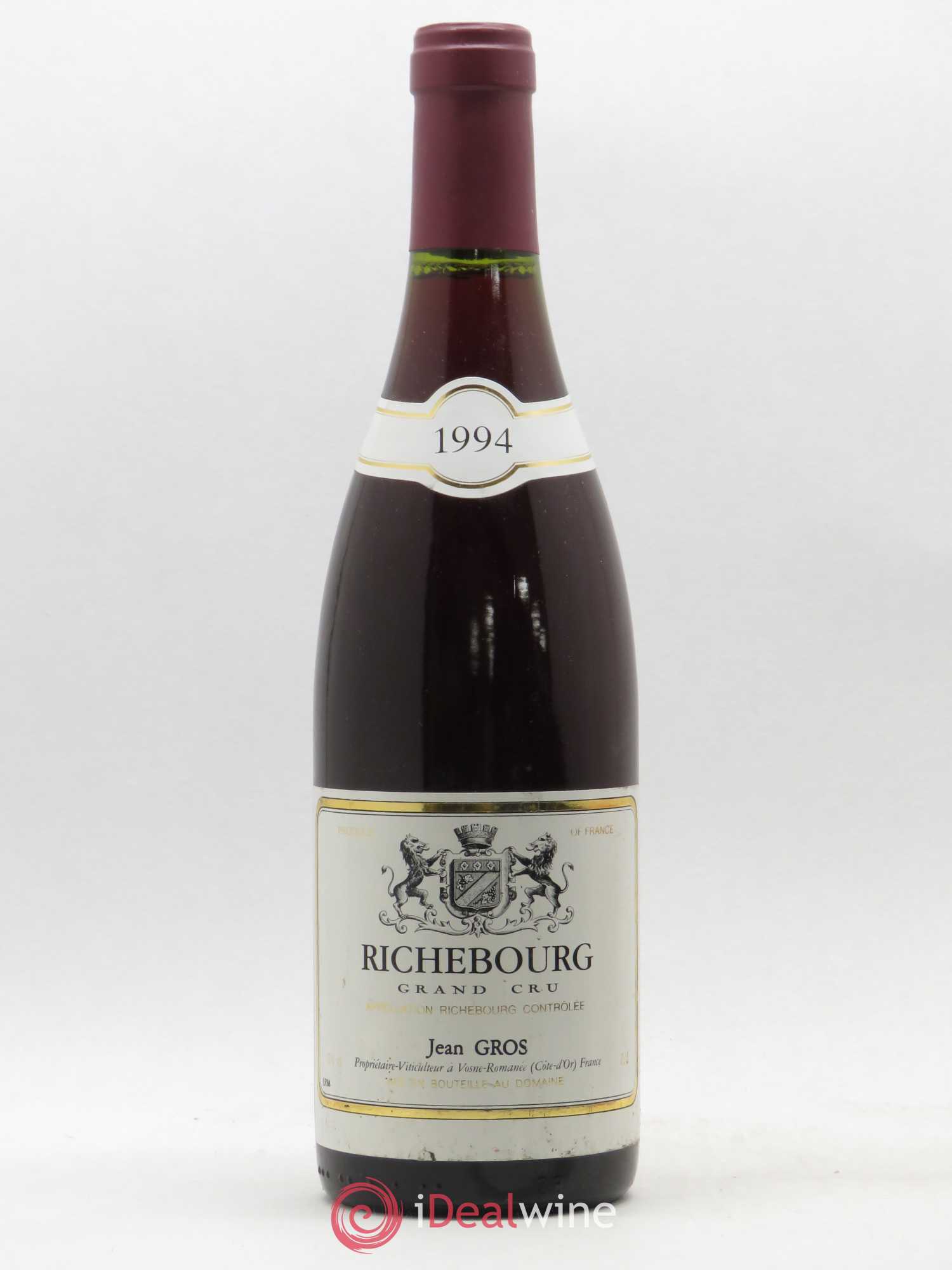 Richebourg Grand Cru Jean Gros 1994 - Lot de 1 bouteille - 0