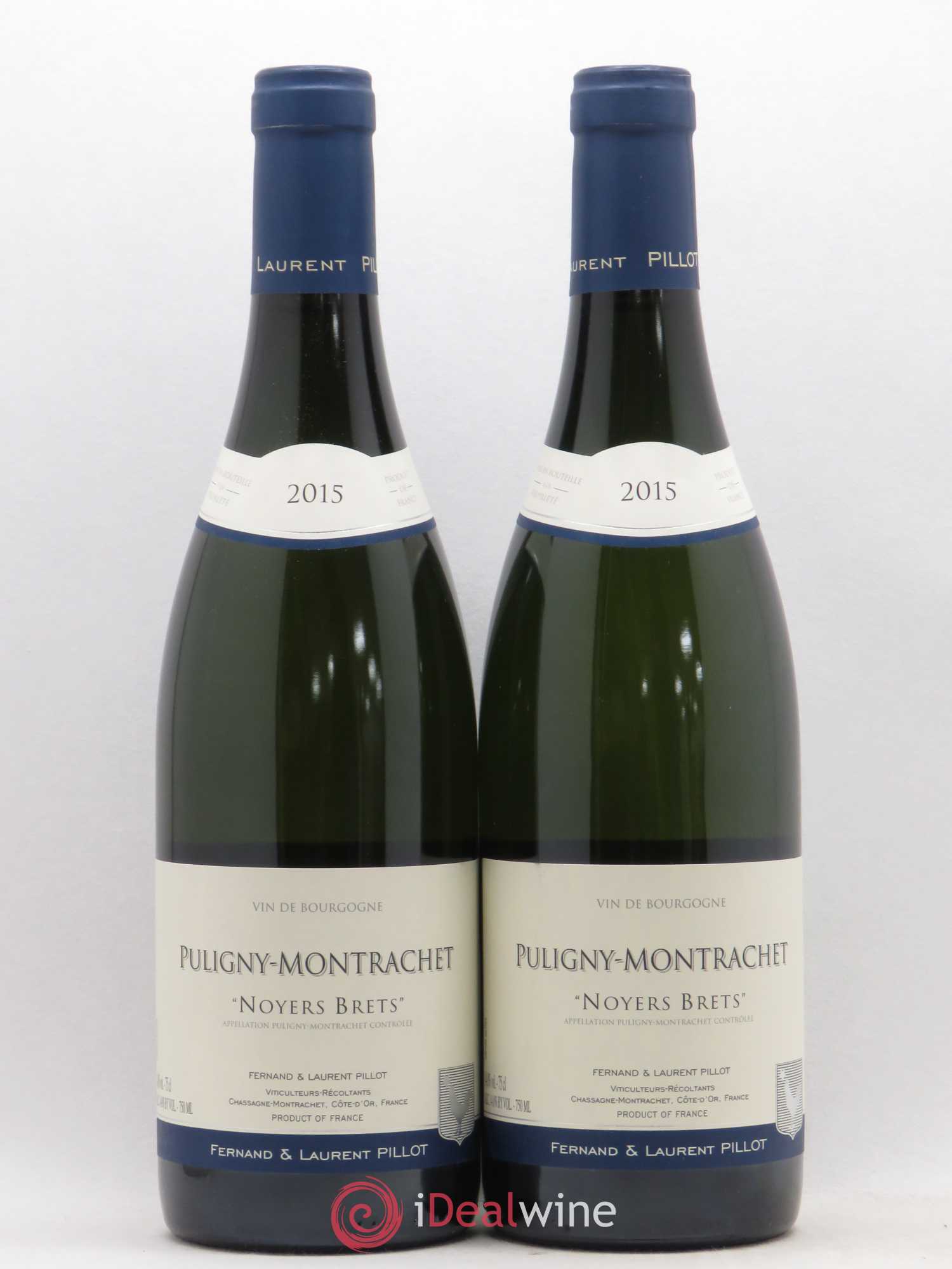 Puligny-Montrachet Noyer Brets Fernand & Laurent Pillot 2015 - Posten von 2 Flaschen - 0