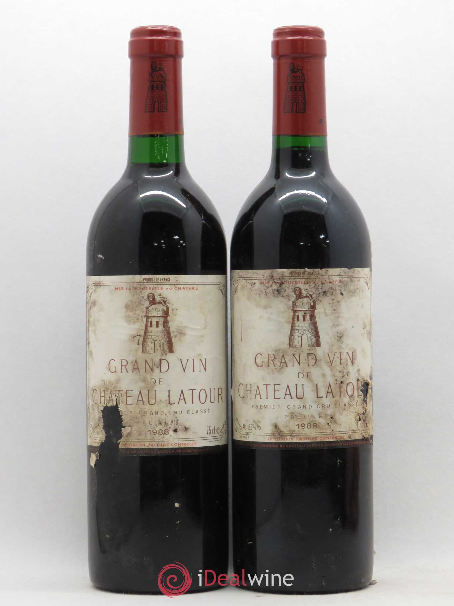 Château Latour 1er Grand Cru Classé 1988 - Lot de 2 bouteilles - 0