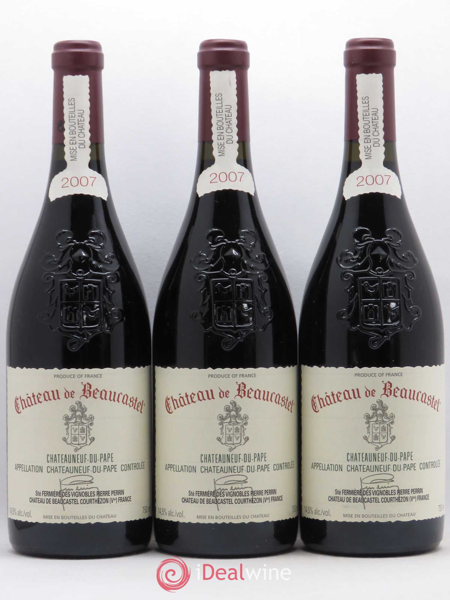 Châteauneuf-du-Pape Château de Beaucastel Famille Perrin 2007 - Lot de 6 bouteilles - 2