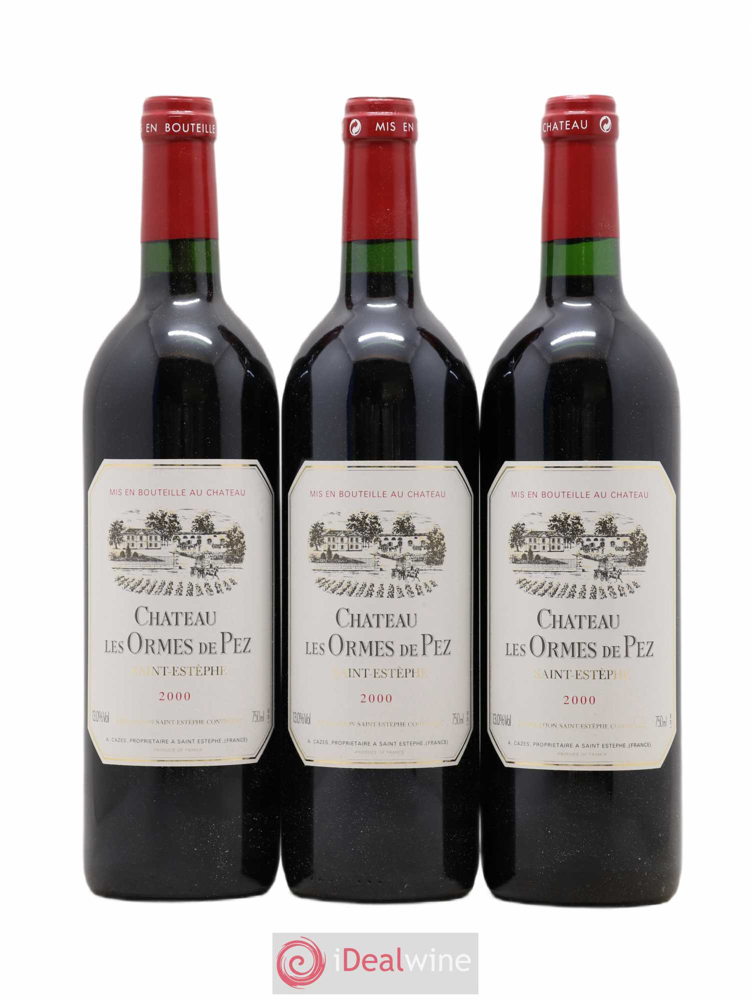 Château les Ormes de Pez 2000 - Lot de 3 bouteilles - 0