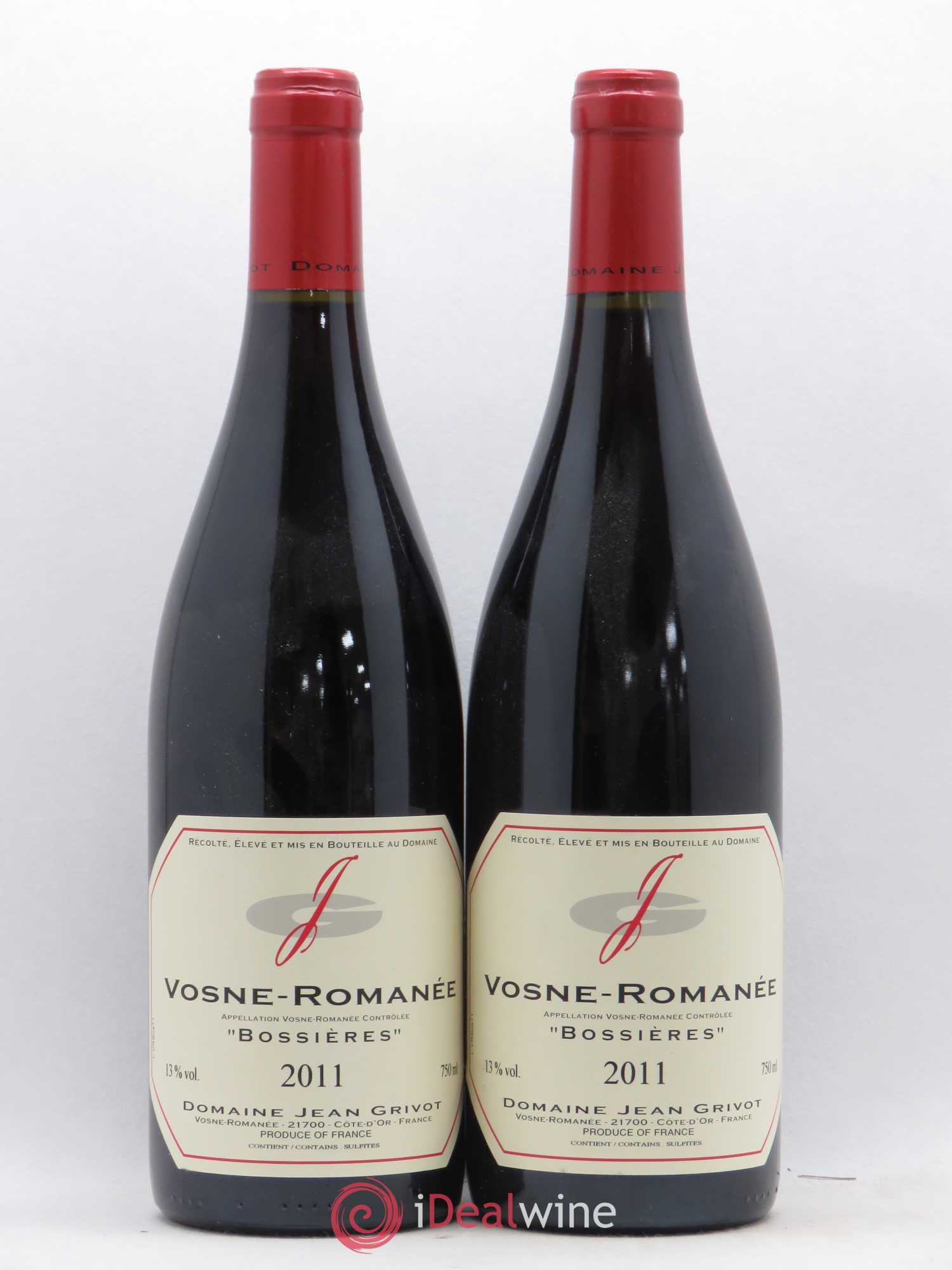 Vosne-Romanée Bossières Jean Grivot 2011 - Lot de 2 bouteilles - 0