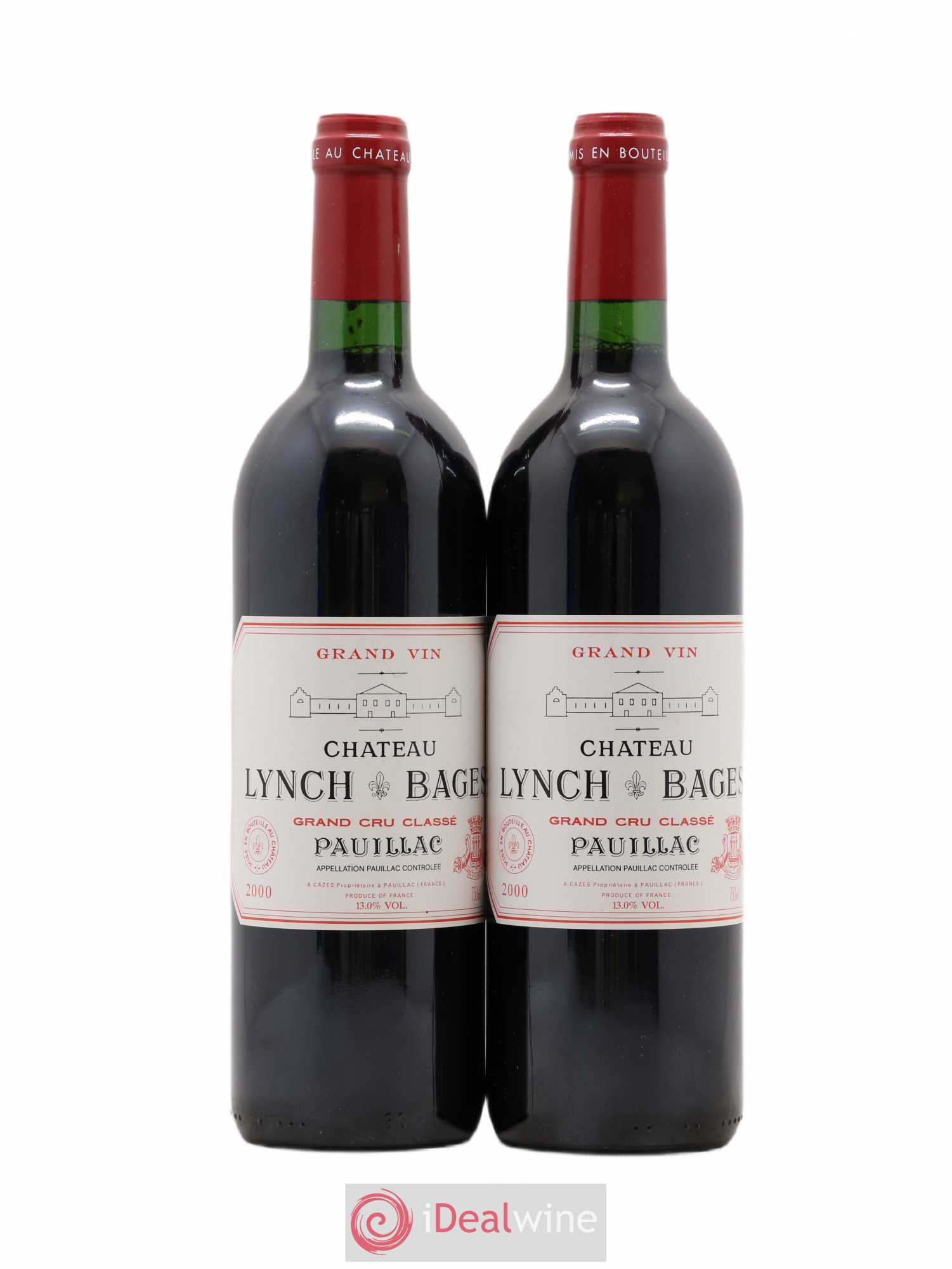 Château Lynch Bages 5ème Grand Cru Classé 2000 - Lot de 2 bouteilles - 0