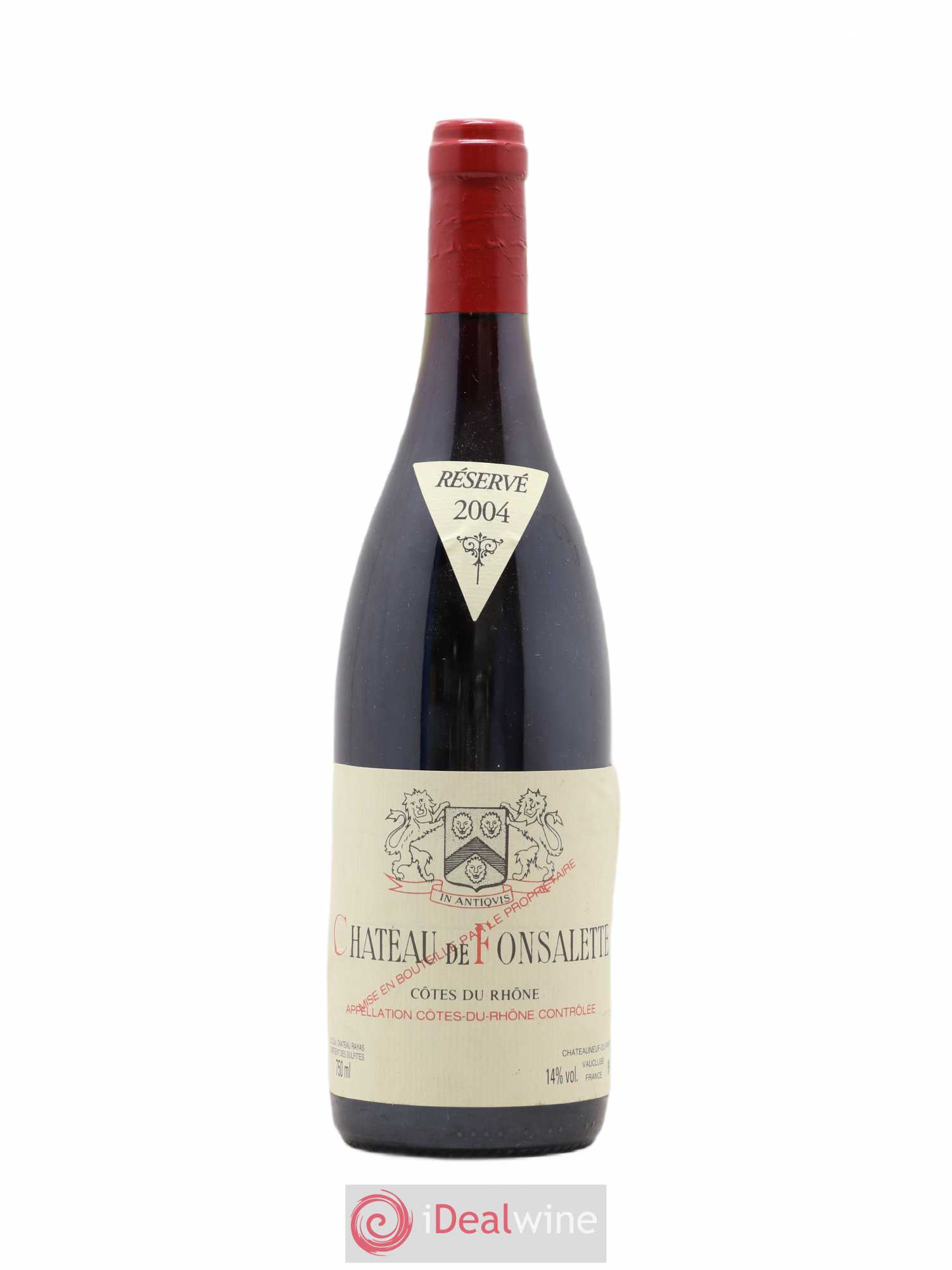 Côtes-du-Rhône Château de Fonsalette Emmanuel Reynaud 2004 - Lot de 1 bouteille - 0