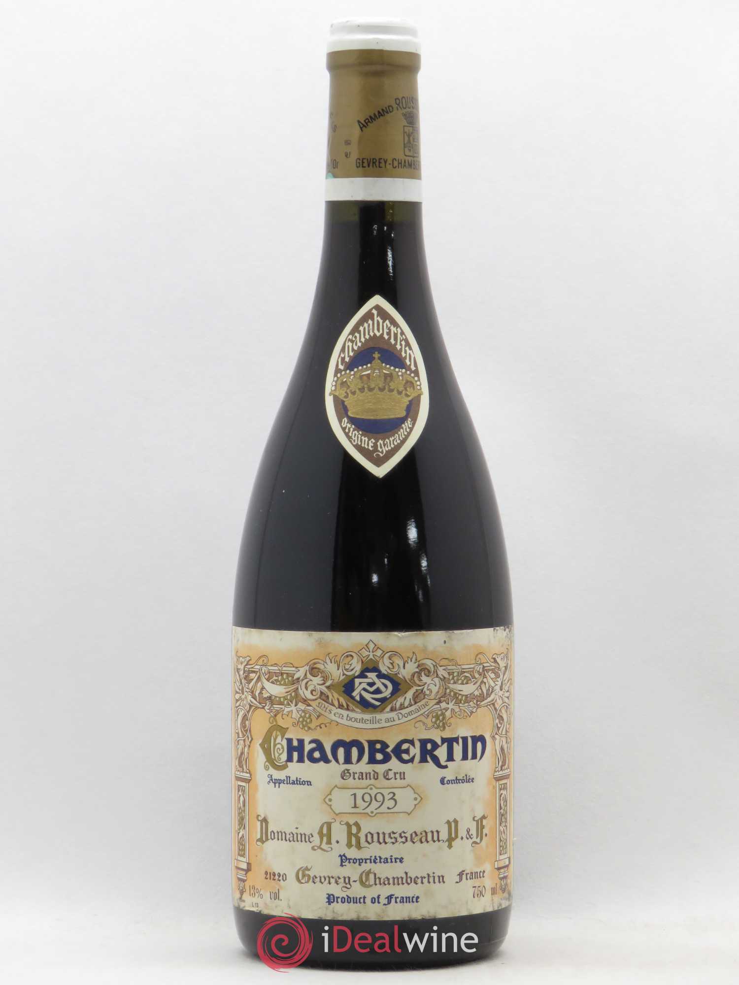 Chambertin Grand Cru Armand Rousseau (Domaine) 1993 - Lot de 1 bouteille - 0