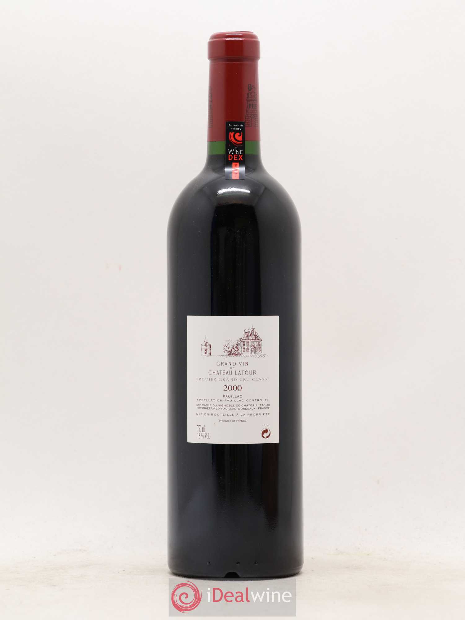 Château Latour 1er Grand Cru Classé 2000 - Lot de 1 bouteille - 1