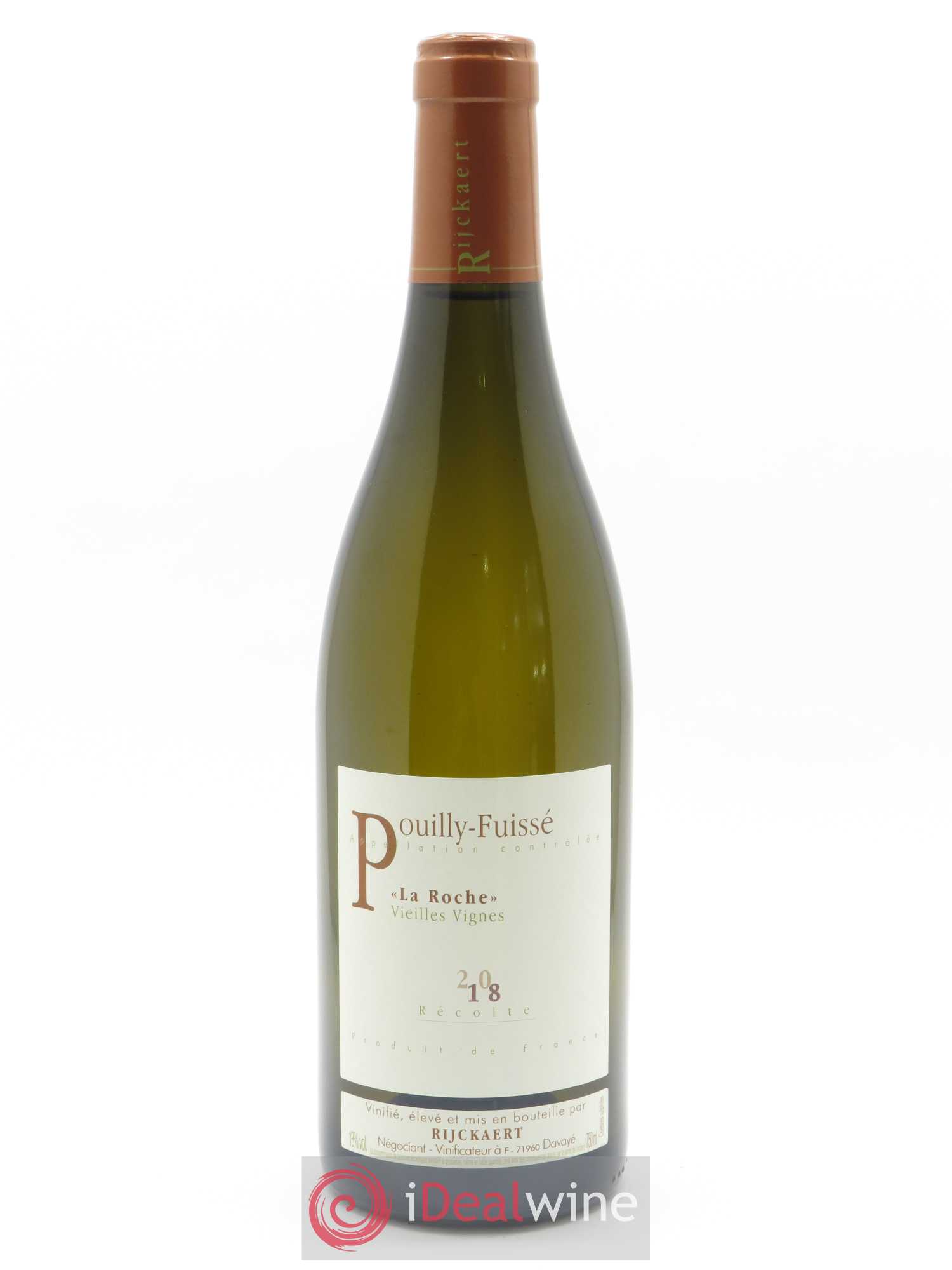 Pouilly-Fuissé La Roche Vieilles Vignes Rijckaert 2018 - Lot de 1 bouteille - 0